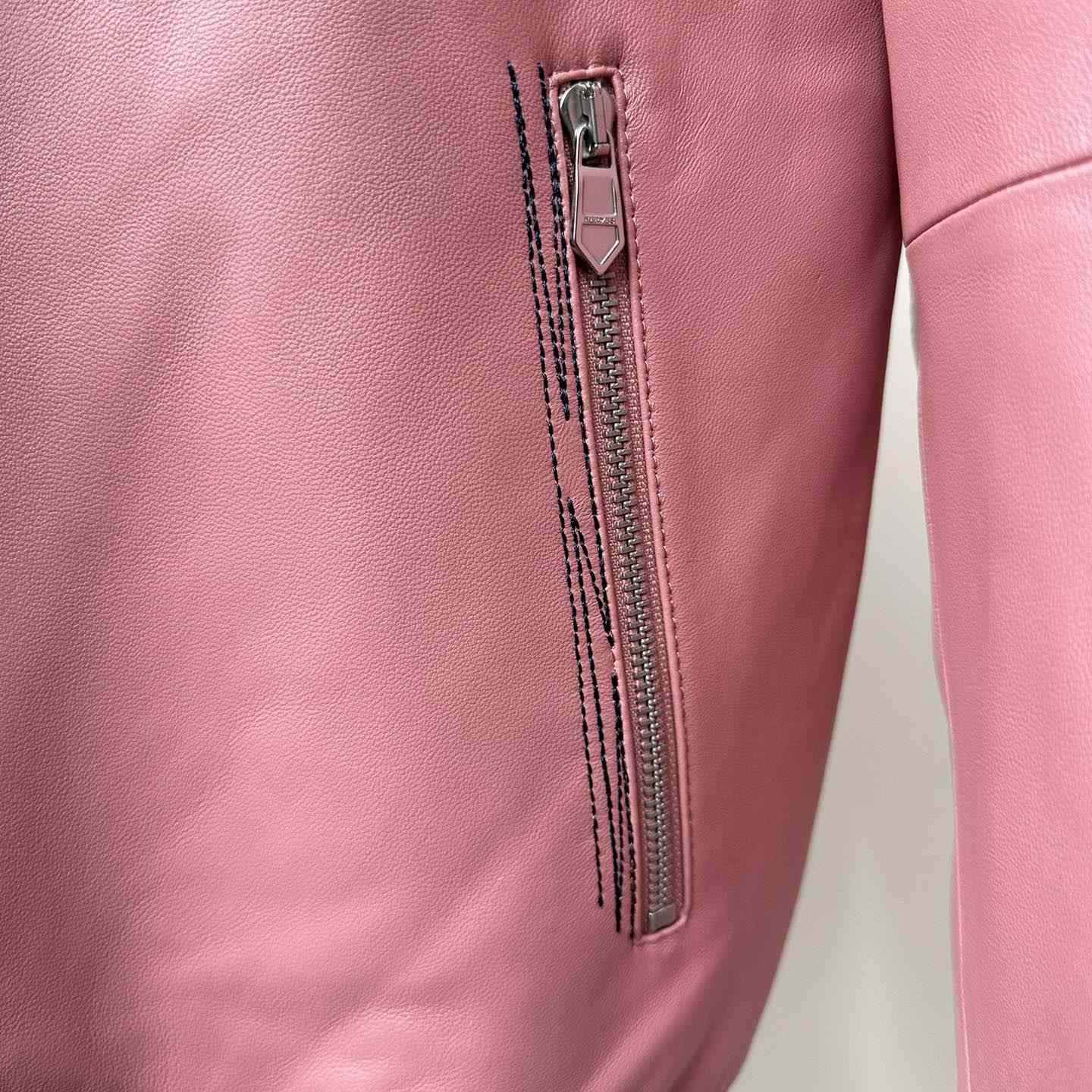 Hermes Jacket In Pink Calfskin - EUR FASHION