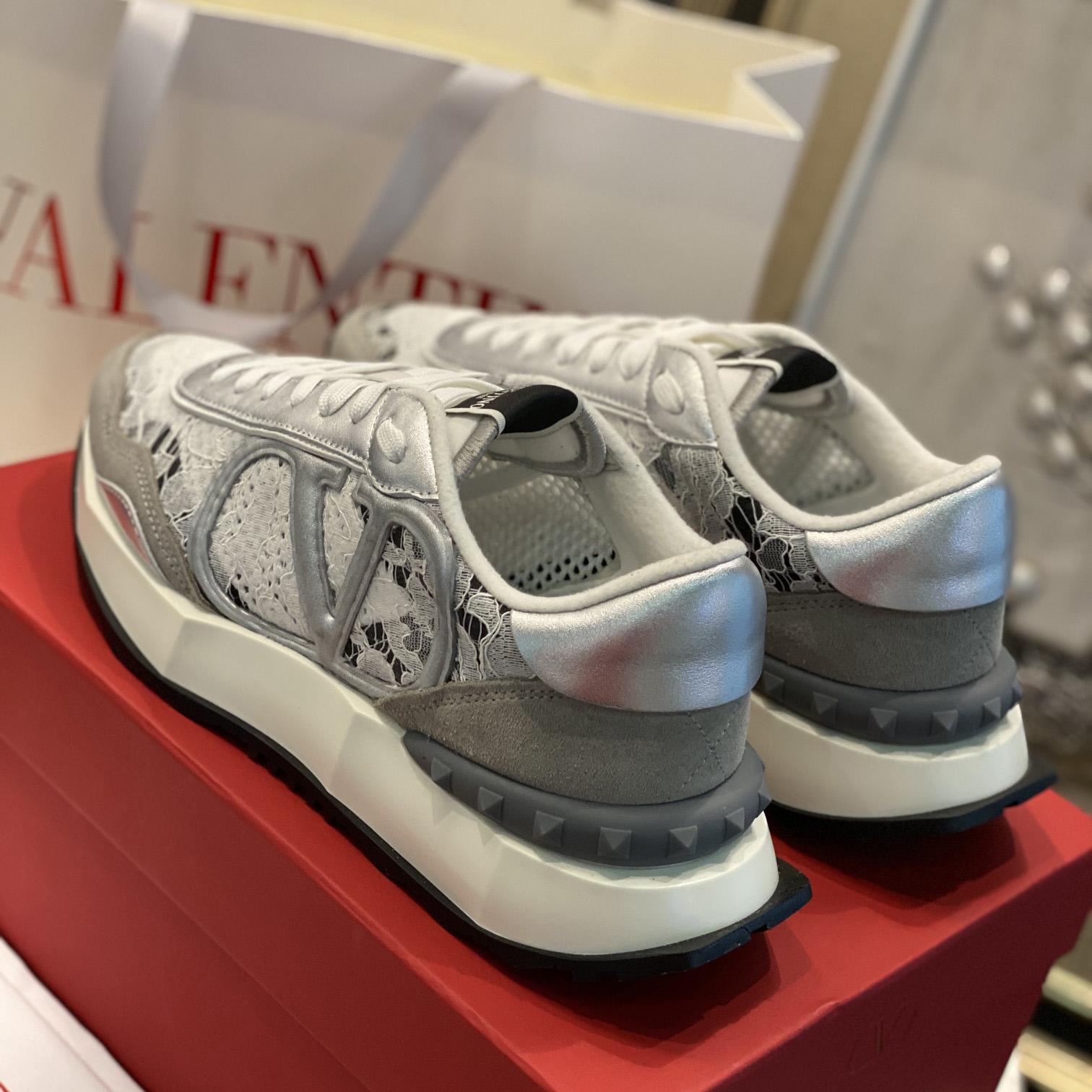 Valenti Lace And Mesh Lacerunner Sneaker  - EUR FASHION