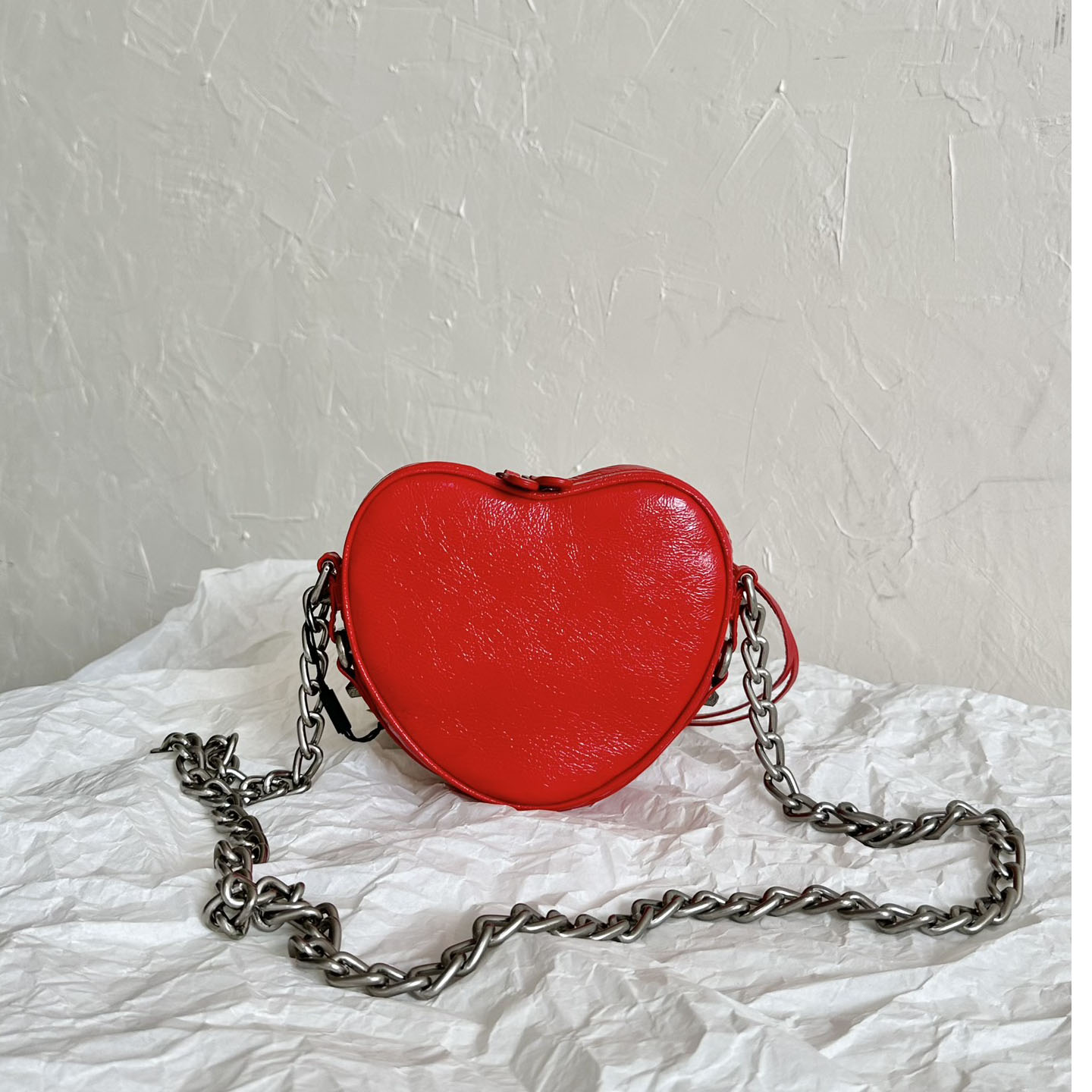 Balenciaga Le Cagole Heart Mini Bag In Red (16-12.7-4.5cm) - EUR FASHION