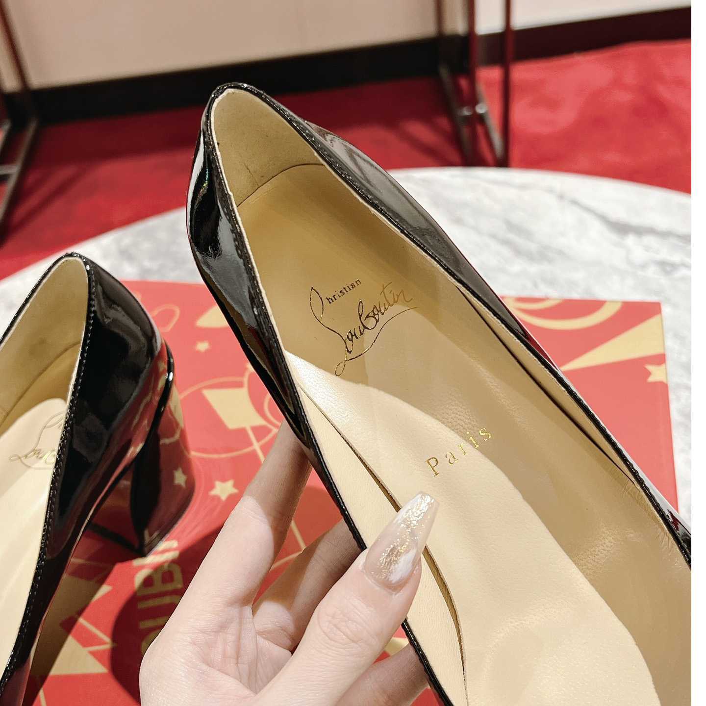 Christian Louboutin Simple 55 Patent Leather Pumps - EUR FASHION