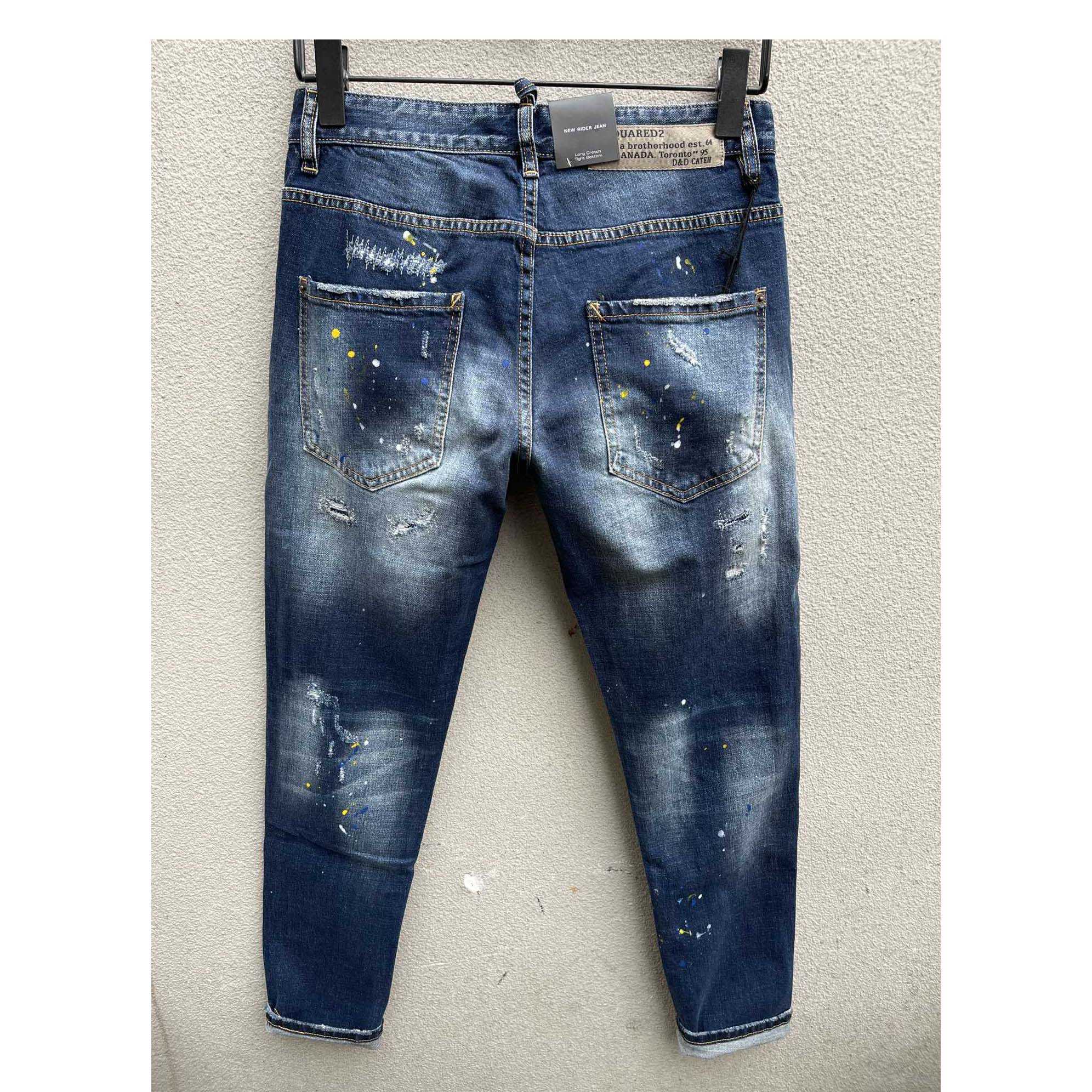 Dsquared2 Blue High-Rise Skinny Leg Jeans    DSQ100 - EUR FASHION