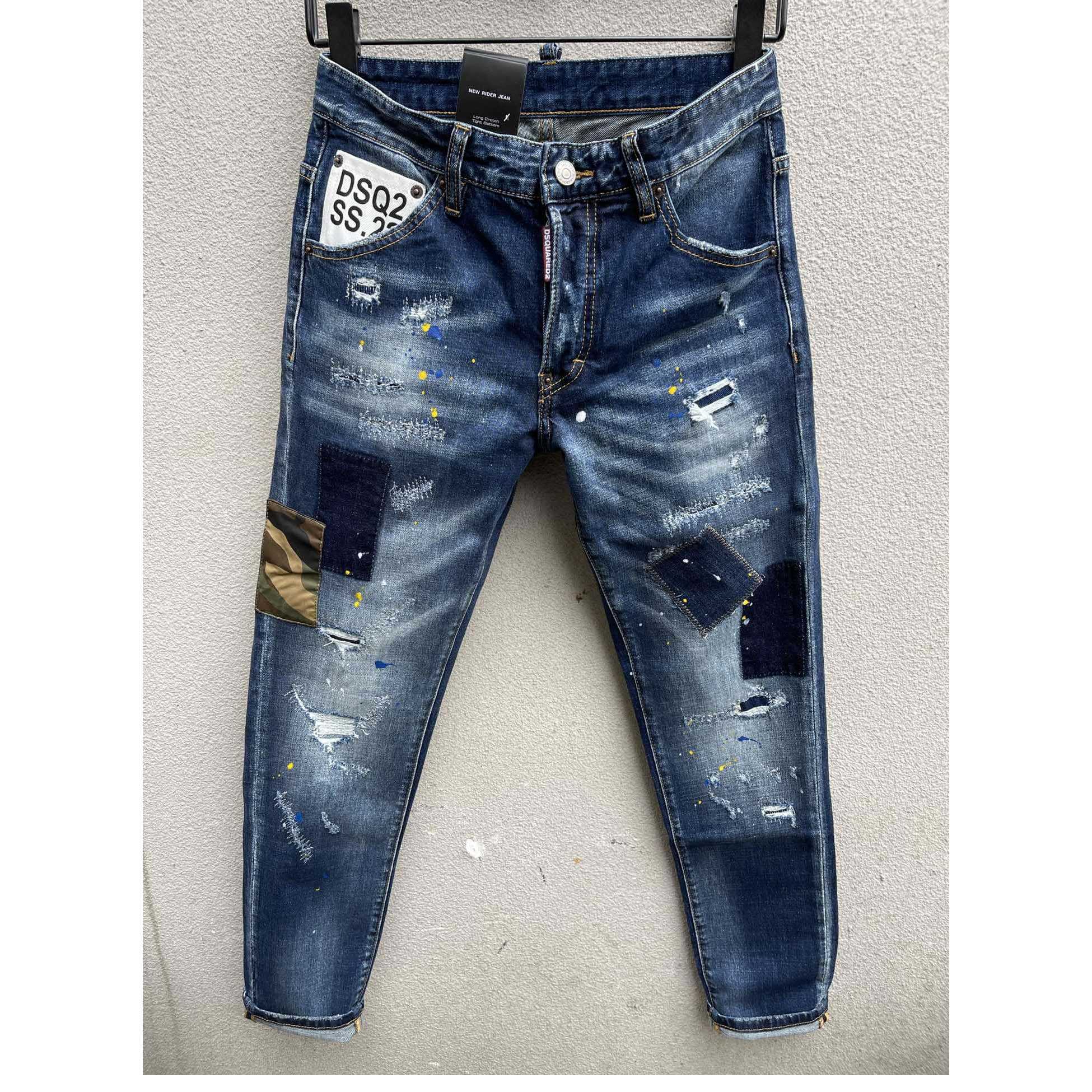 Dsquared2 Blue High-Rise Skinny Leg Jeans    DSQ100 - EUR FASHION