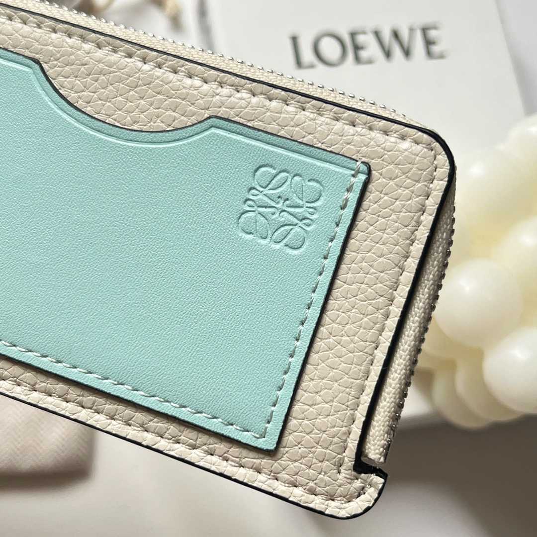 Loewe Coin Cardholder In Soft Grained Calfskin - EUR FASHION