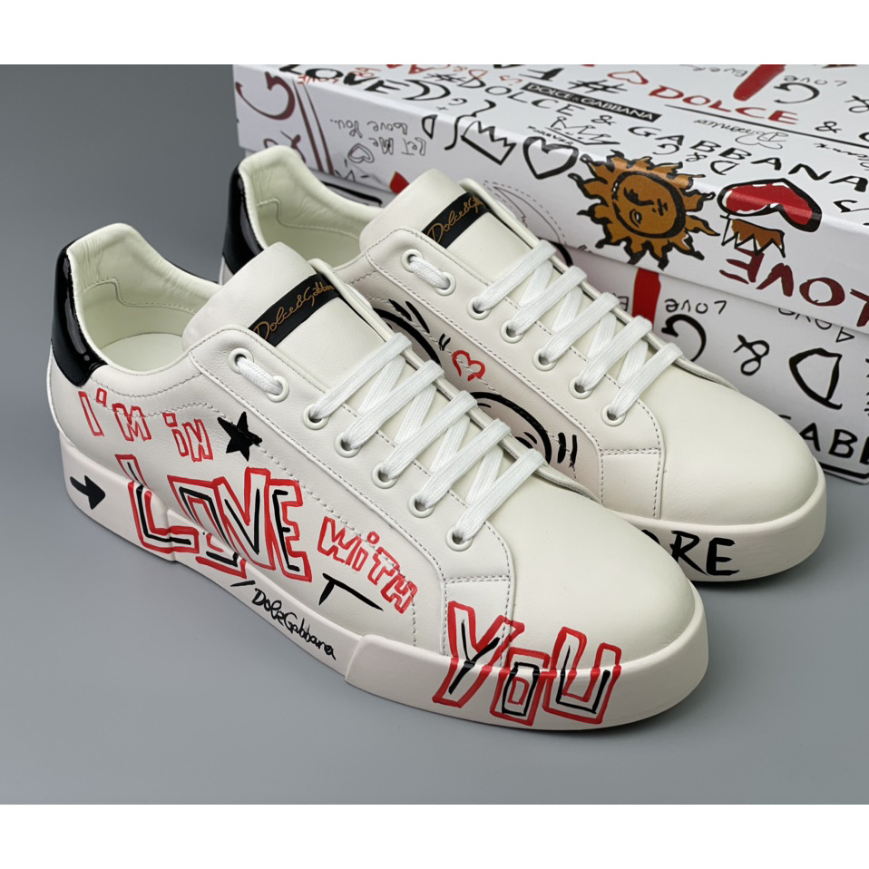 Dolce & Gabbana Portofino Cuore Sneakers - EUR FASHION