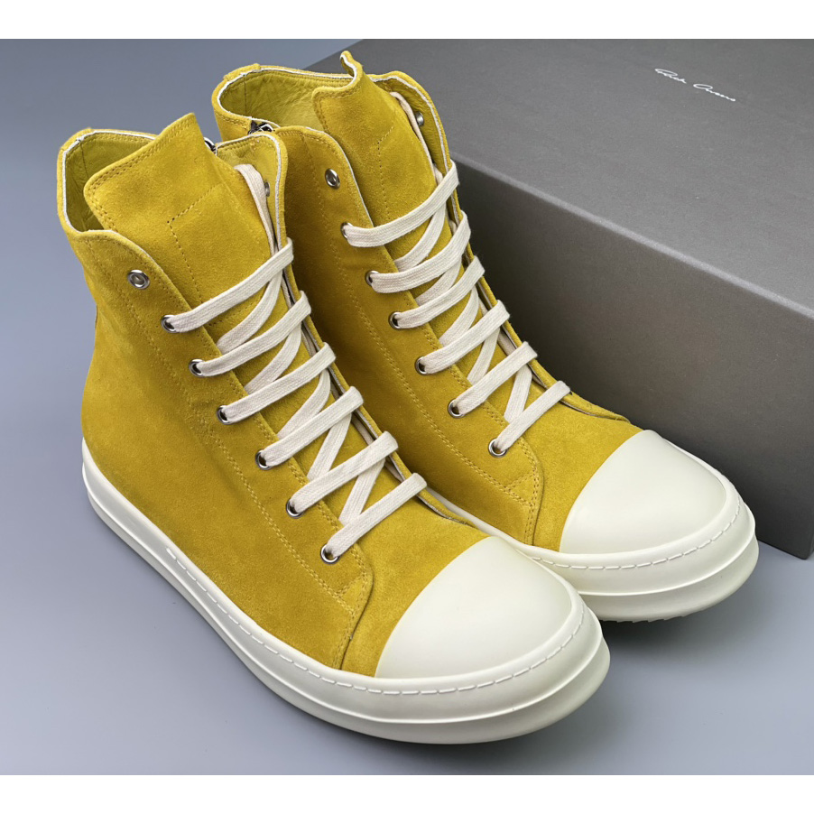 Rick Owens Strobe High-Top Sneakers - EUR FASHION