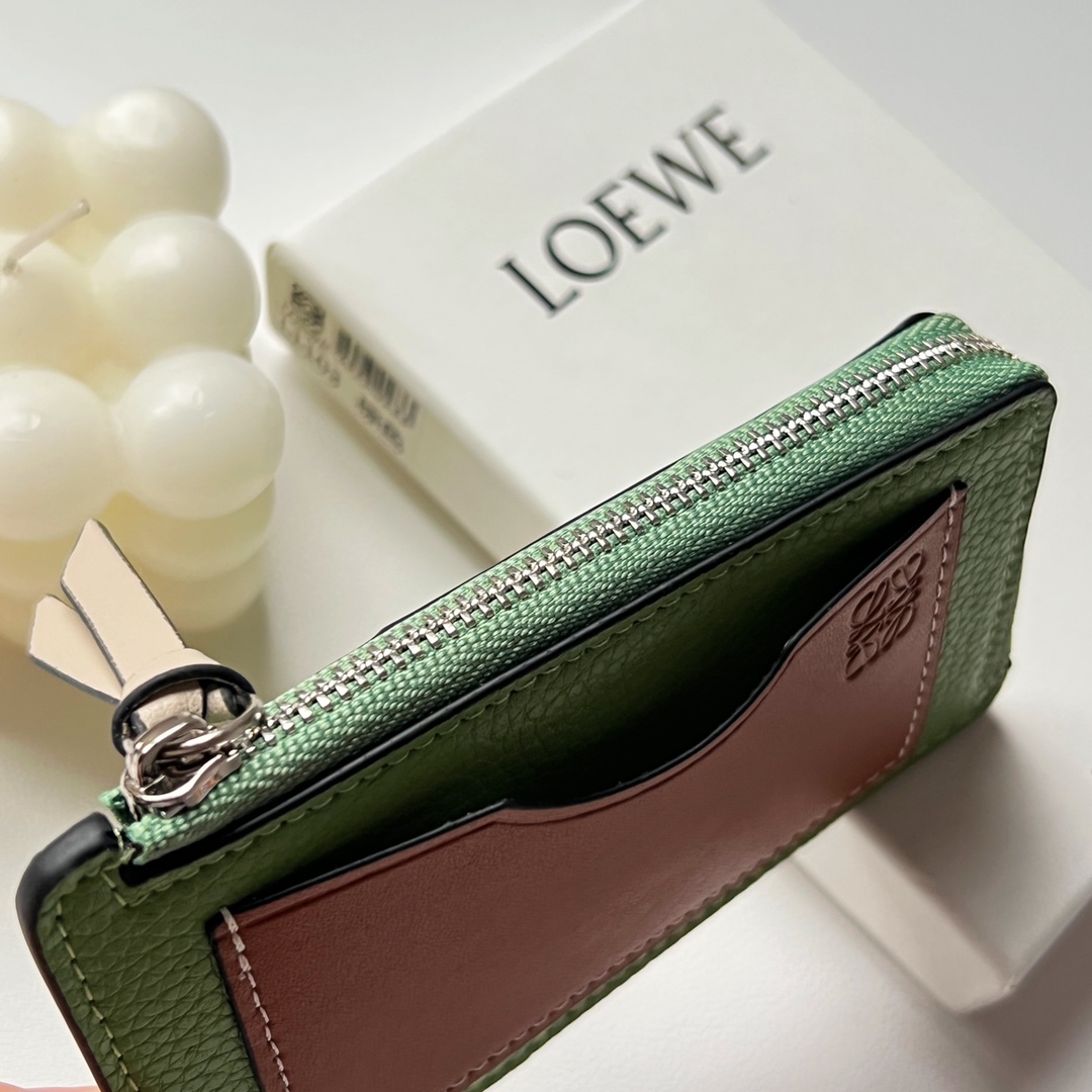 Loewe Coin Cardholder In Soft Grained Calfskin - EUR FASHION