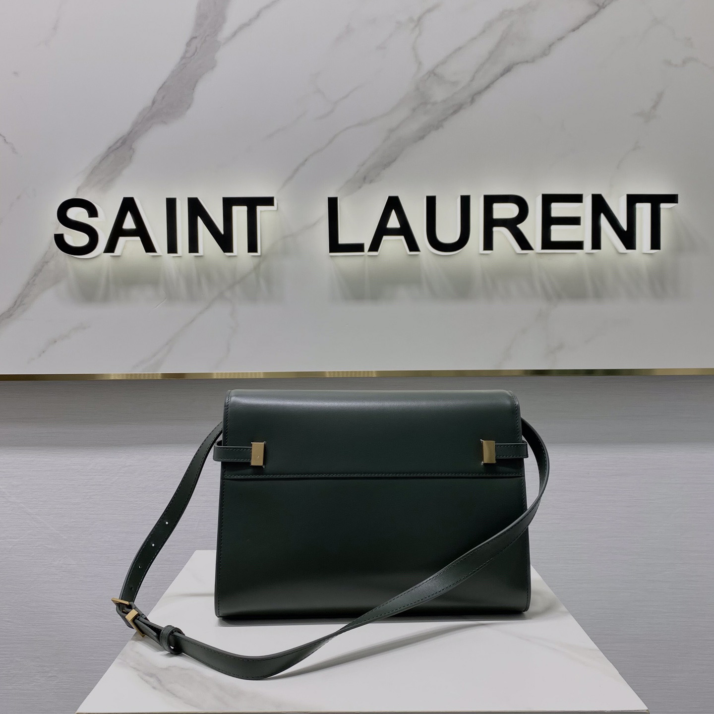 Saint Laurent Manhattan Shoulder Bag In Box Saint Laurent Leather - EUR FASHION