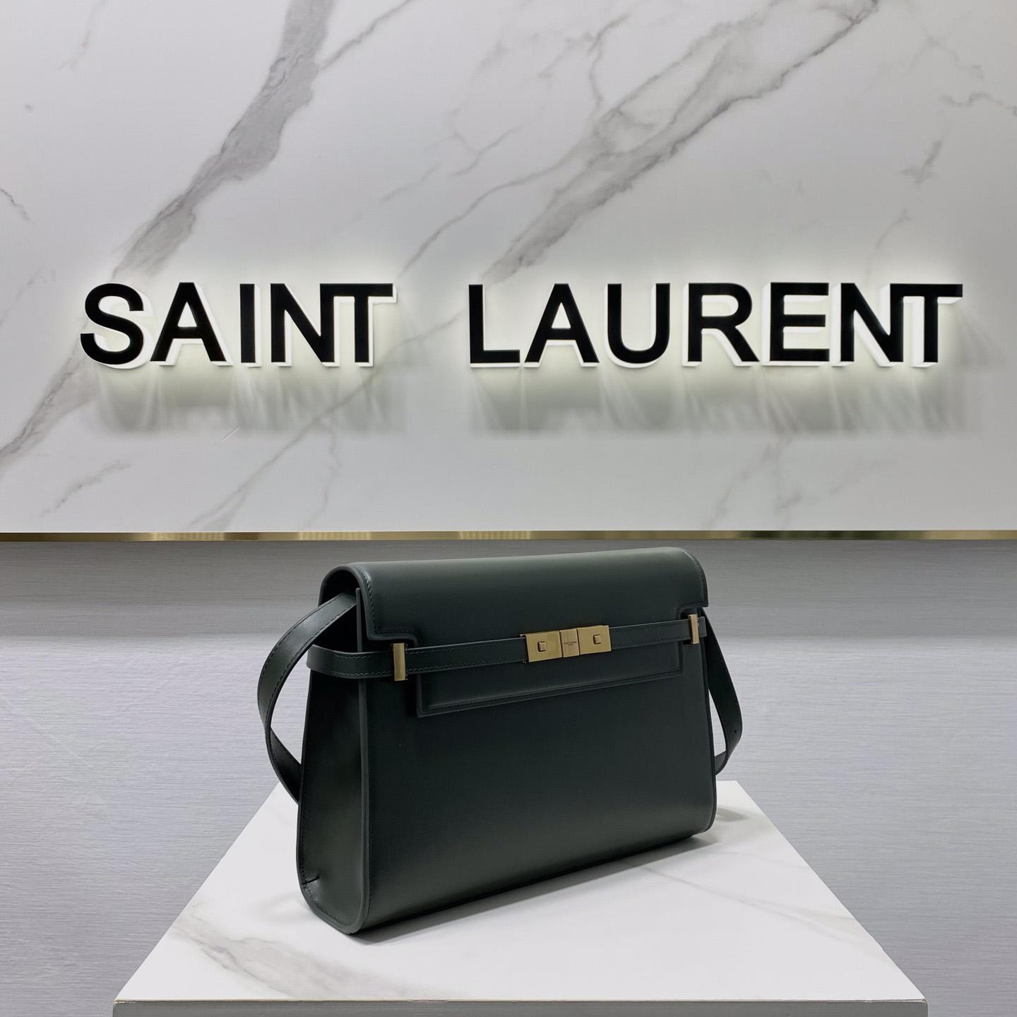 Saint Laurent Manhattan Shoulder Bag In Box Saint Laurent Leather - EUR FASHION