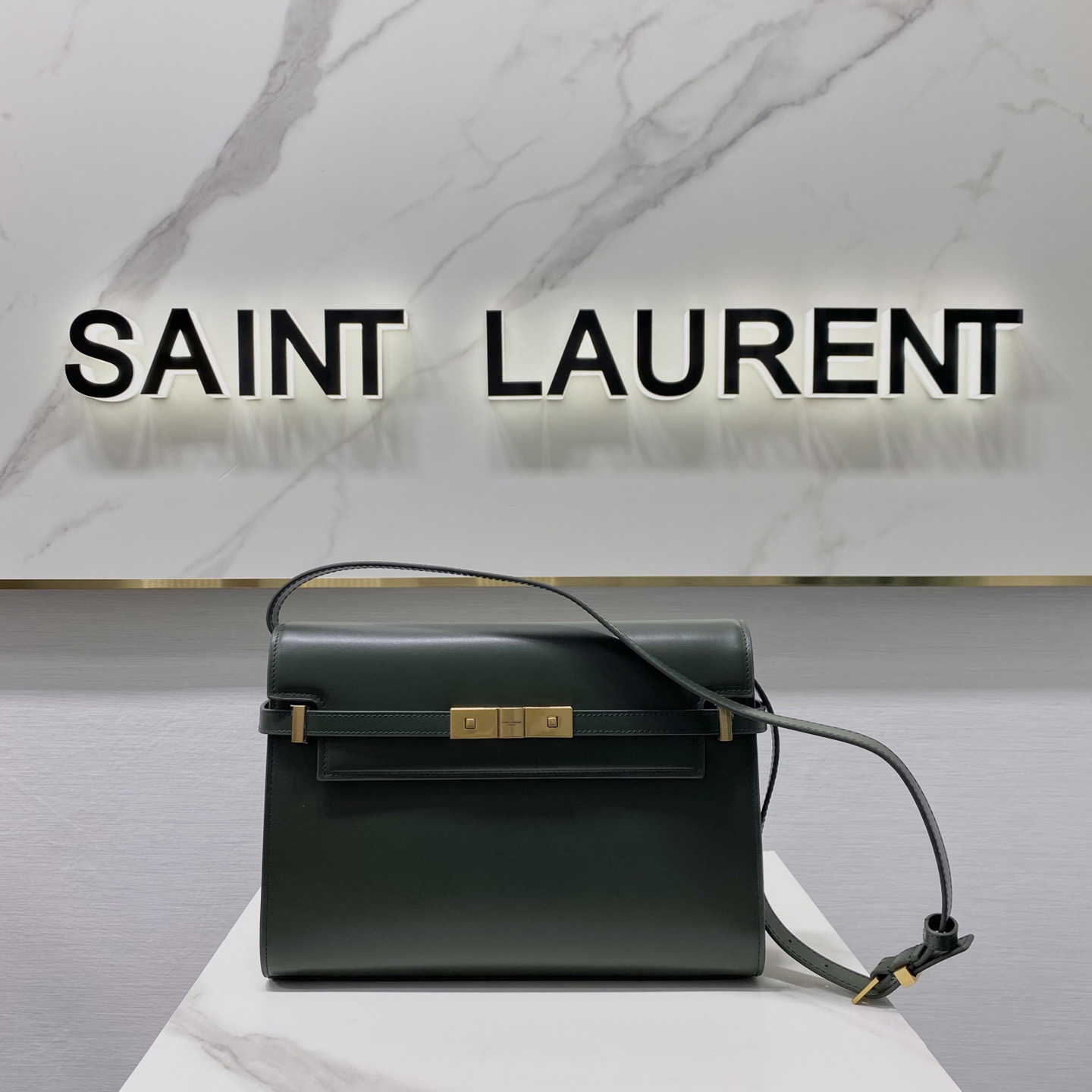 Saint Laurent Manhattan Shoulder Bag In Box Saint Laurent Leather - EUR FASHION