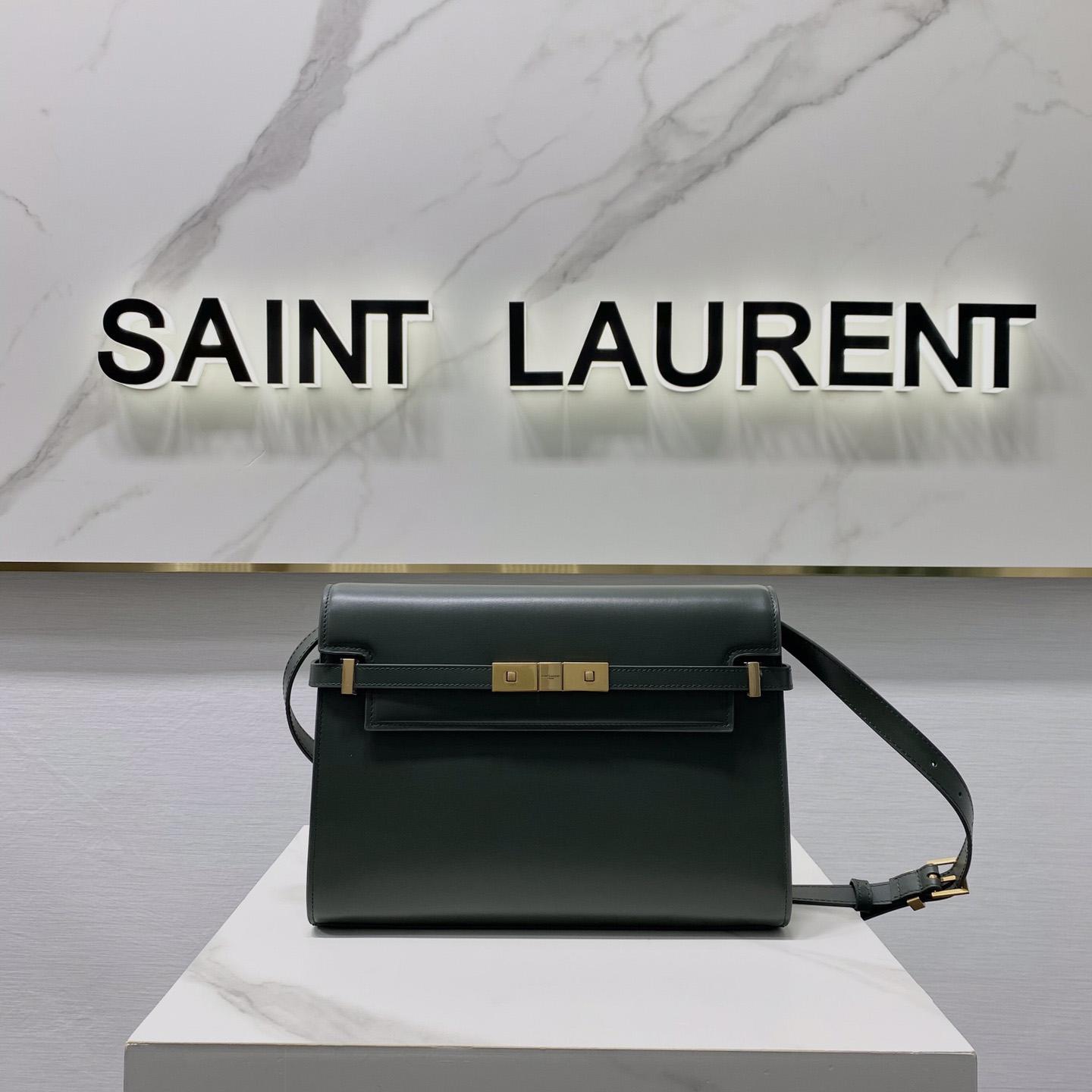 Saint Laurent Manhattan Shoulder Bag In Box Saint Laurent Leather - EUR FASHION