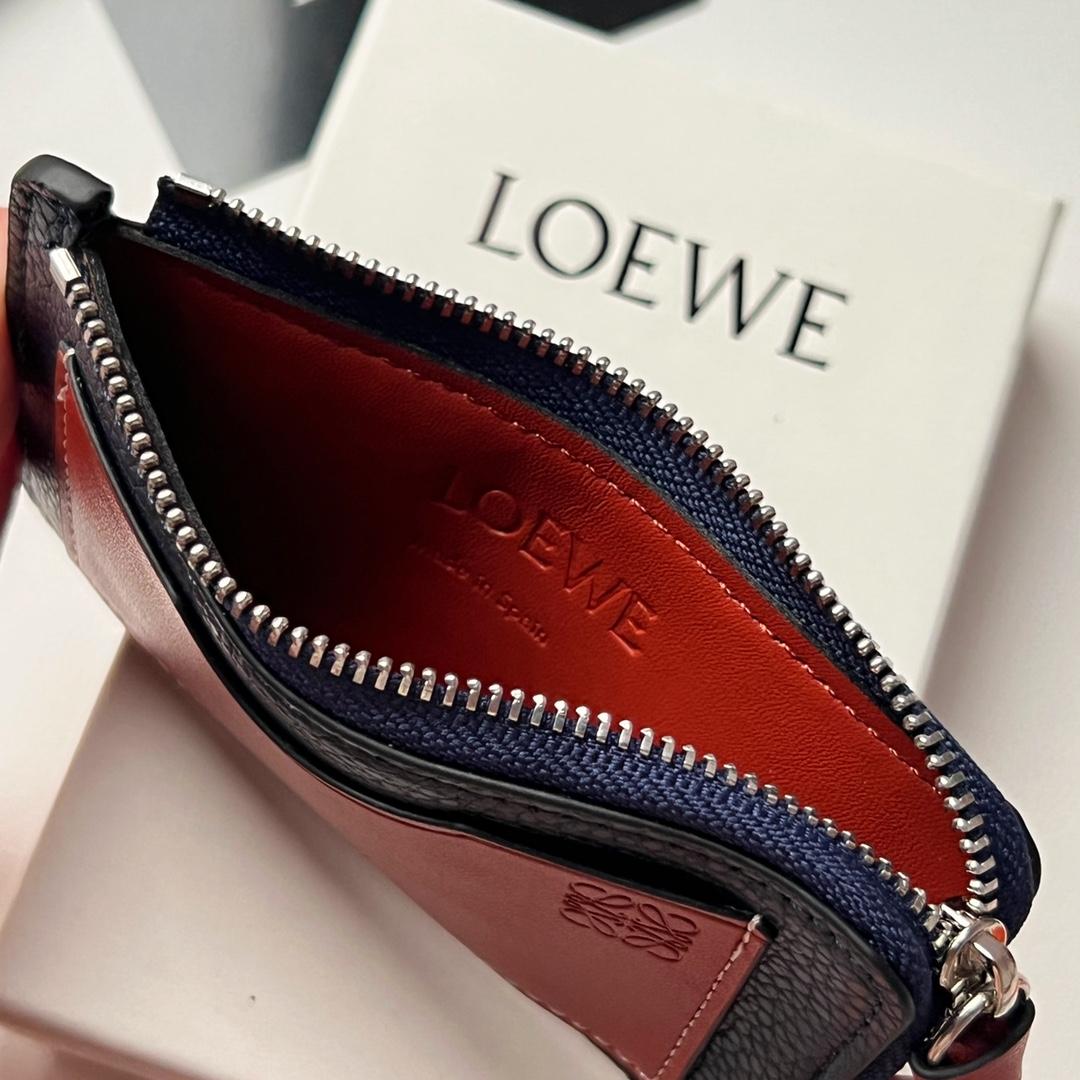 Loewe Coin Cardholder In Soft Grained Calfskin - EUR FASHION