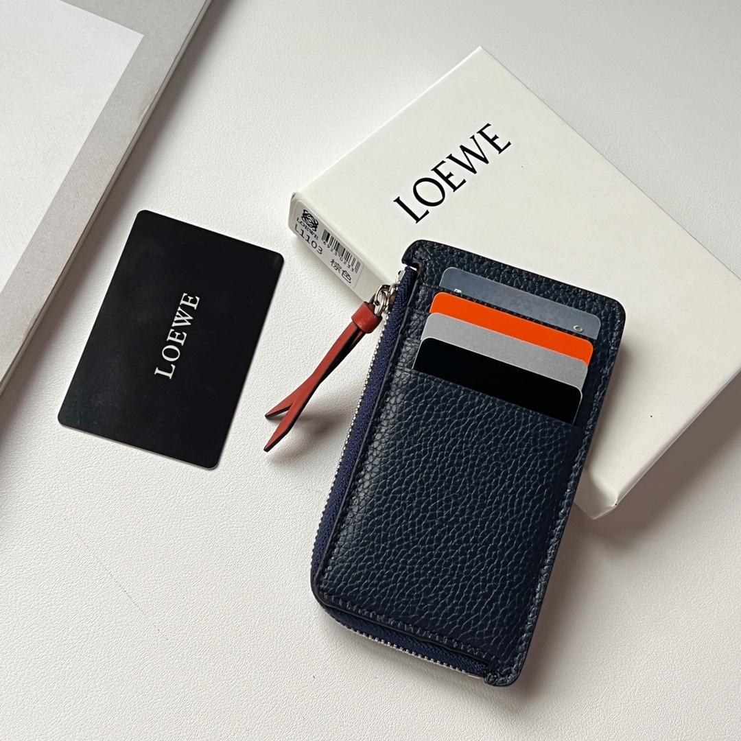 Loewe Coin Cardholder In Soft Grained Calfskin - EUR FASHION