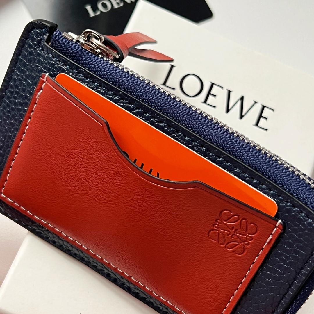 Loewe Coin Cardholder In Soft Grained Calfskin - EUR FASHION