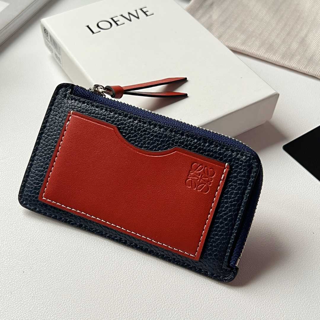 Loewe Coin Cardholder In Soft Grained Calfskin - EUR FASHION