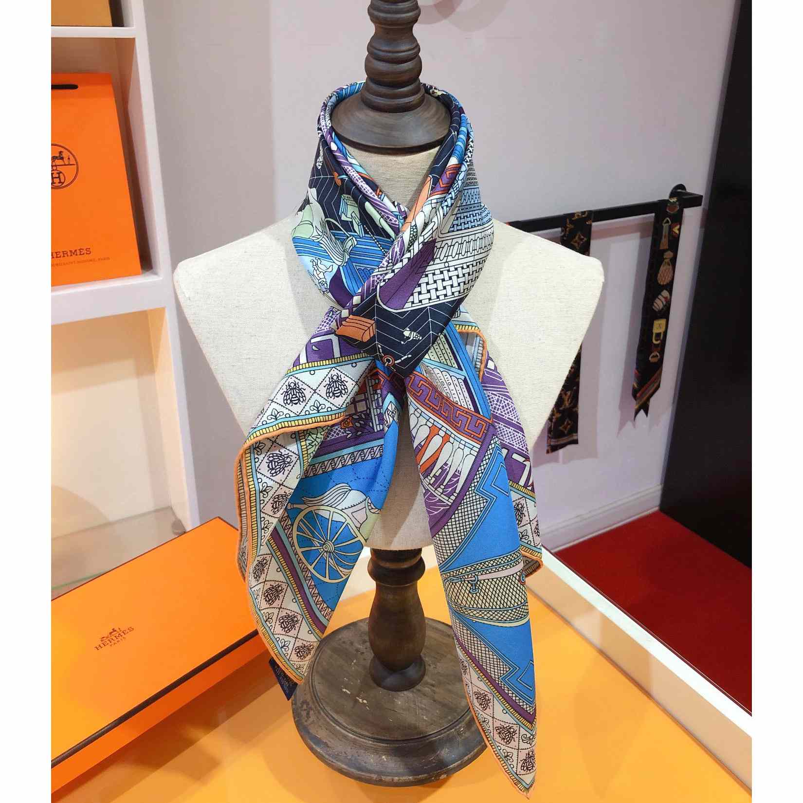 Hermes Objets De Curiosite Scarf 90 - EUR FASHION