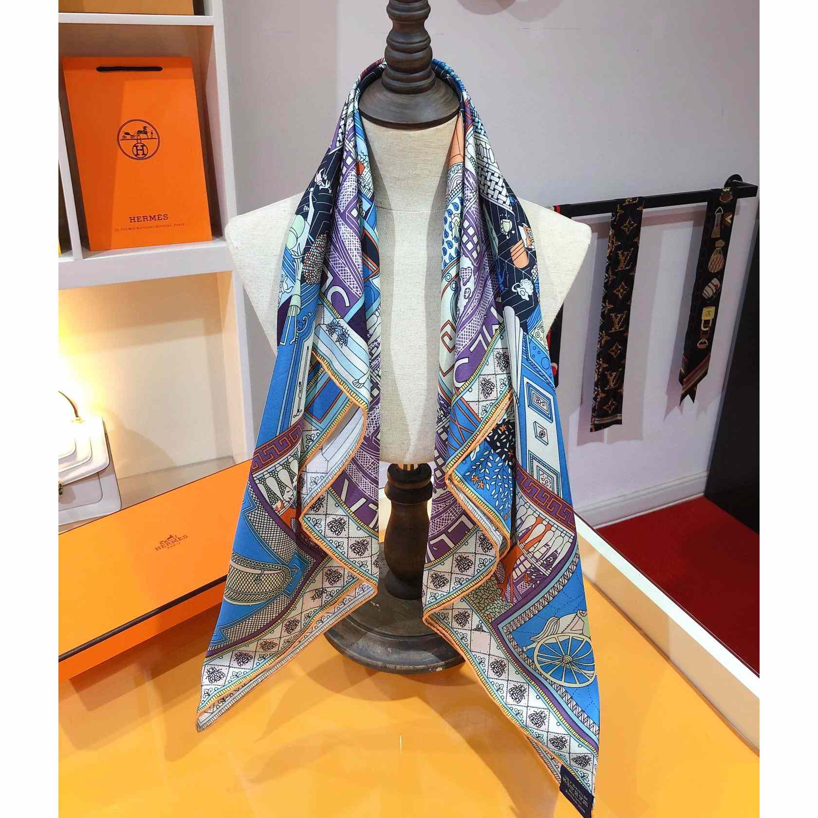 Hermes Objets De Curiosite Scarf 90 - EUR FASHION