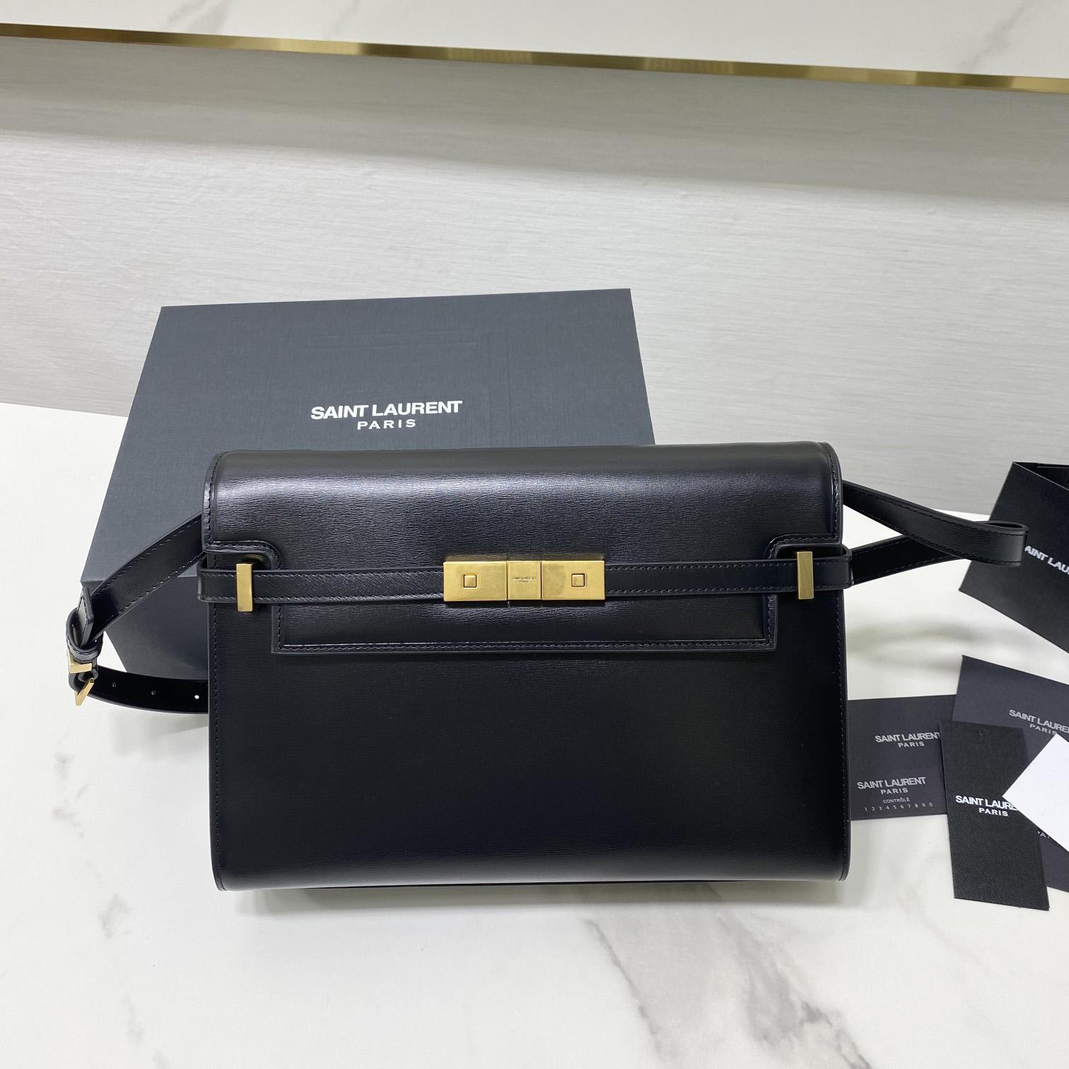 Saint Laurent Manhattan Shoulder Bag In Box Saint Laurent Leather - EUR FASHION