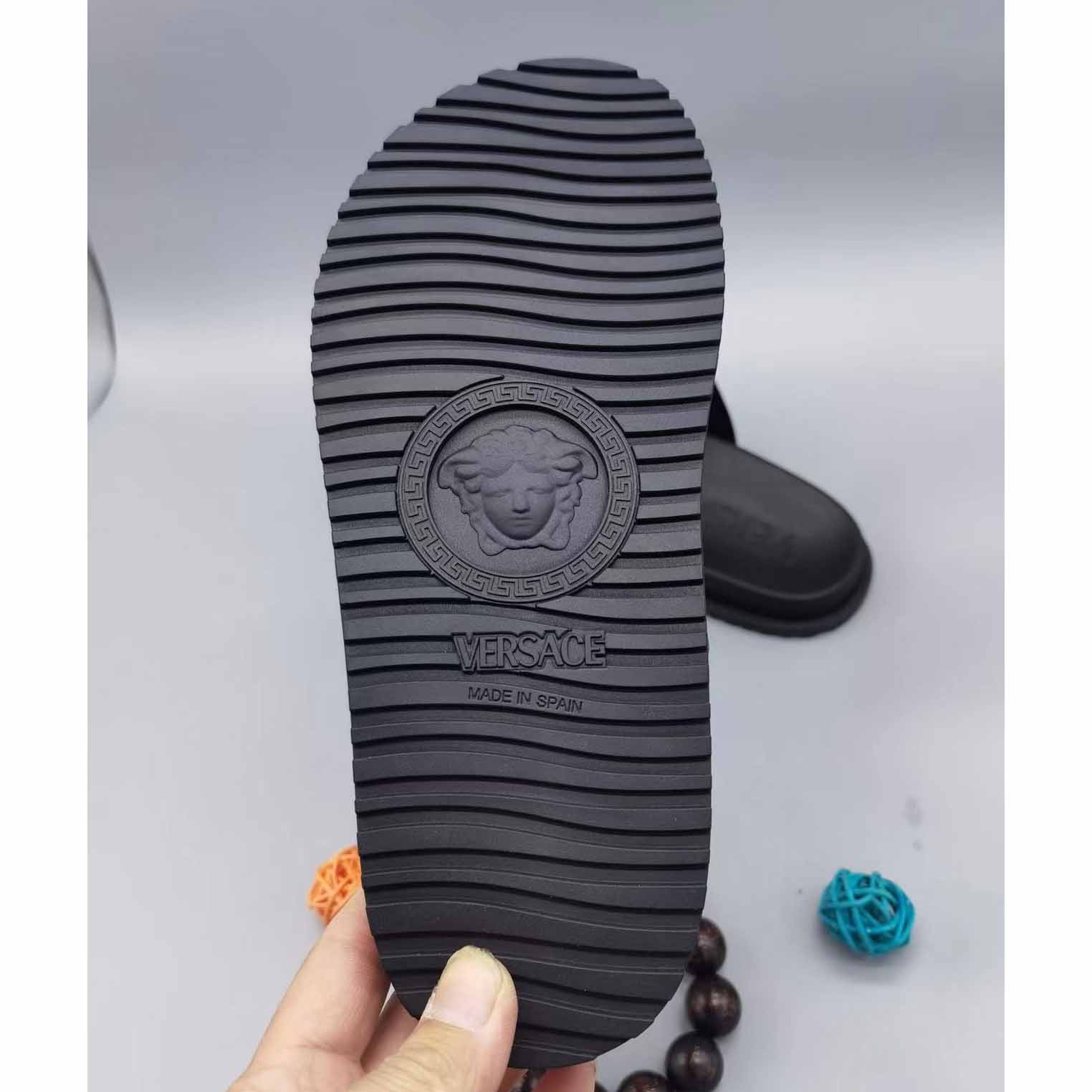 Versace Medusa Plaque Flip-Flop - EUR FASHION