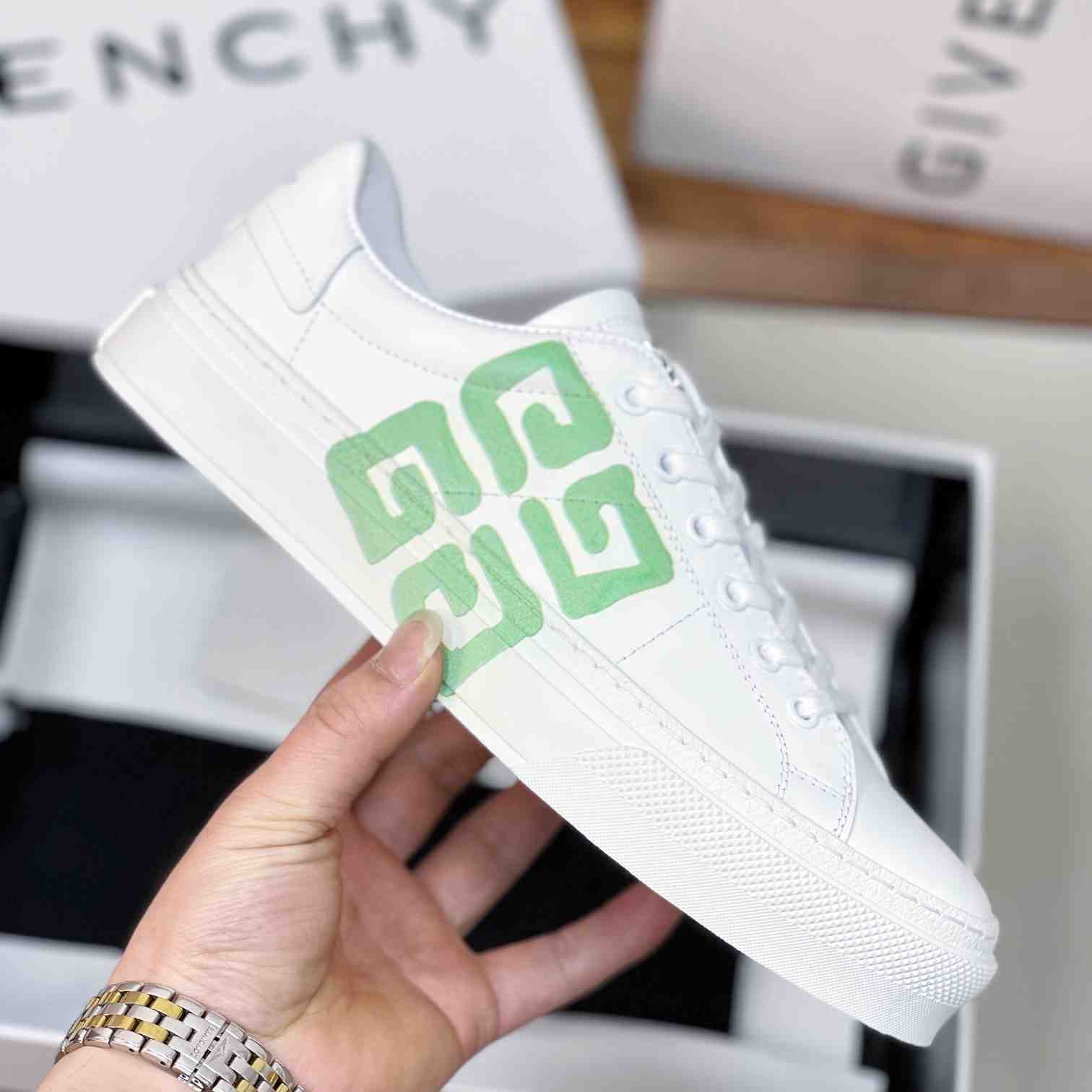 Givenchy City Sport Sneakers In Leather - EUR FASHION