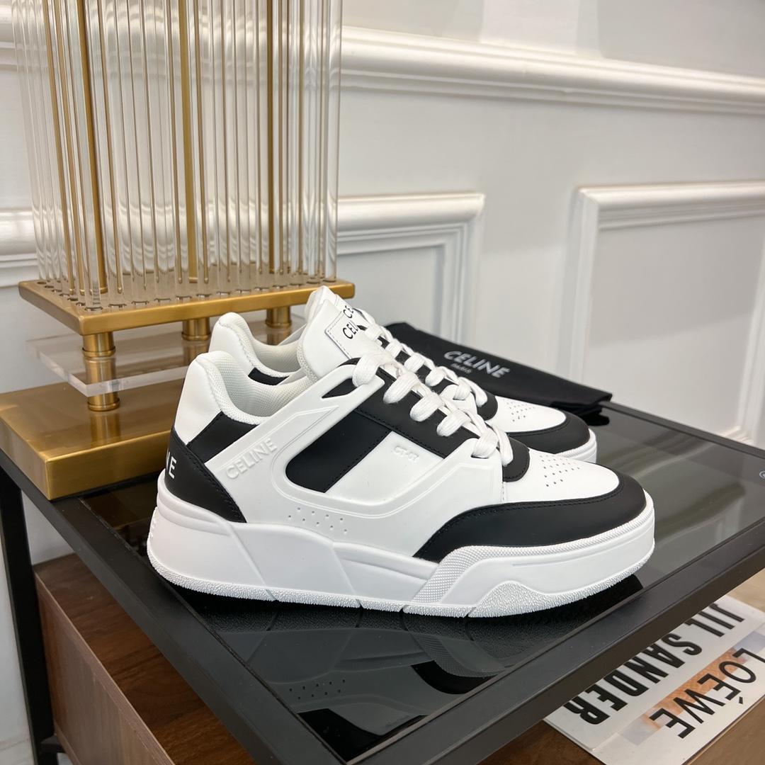 Celine CT-07 Celine Trainer Low Lace-up Sneaker In Calfskin - EUR FASHION