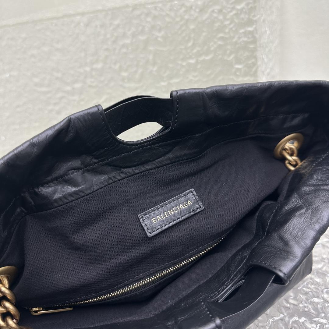 Balenciaga Women's Crush Medium Tote Bag In Black - EUR FASHION