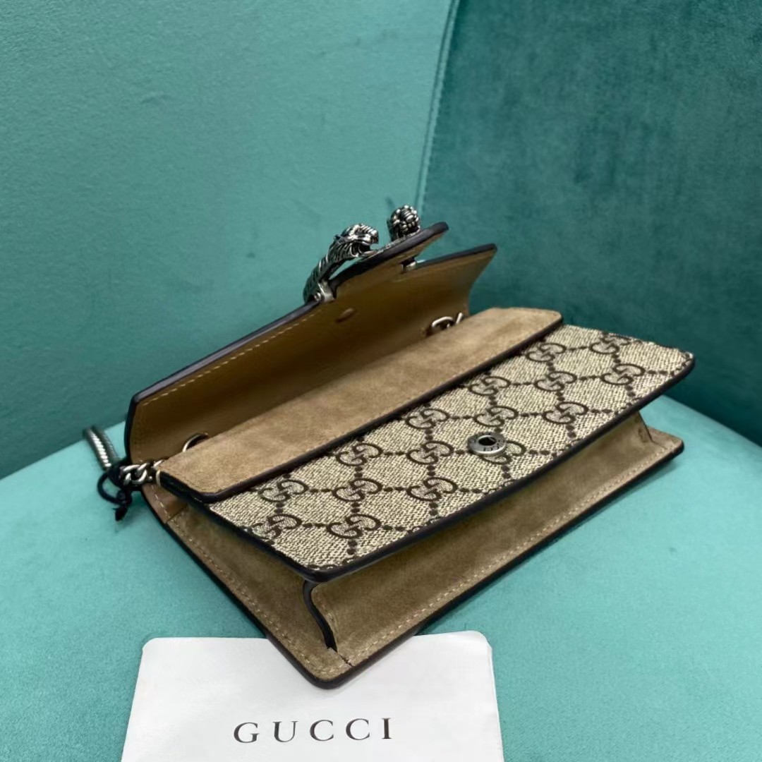 Gucci Dionysus GG Supreme Super Mini Bag(16.5-10-4cm)   476432 - EUR FASHION