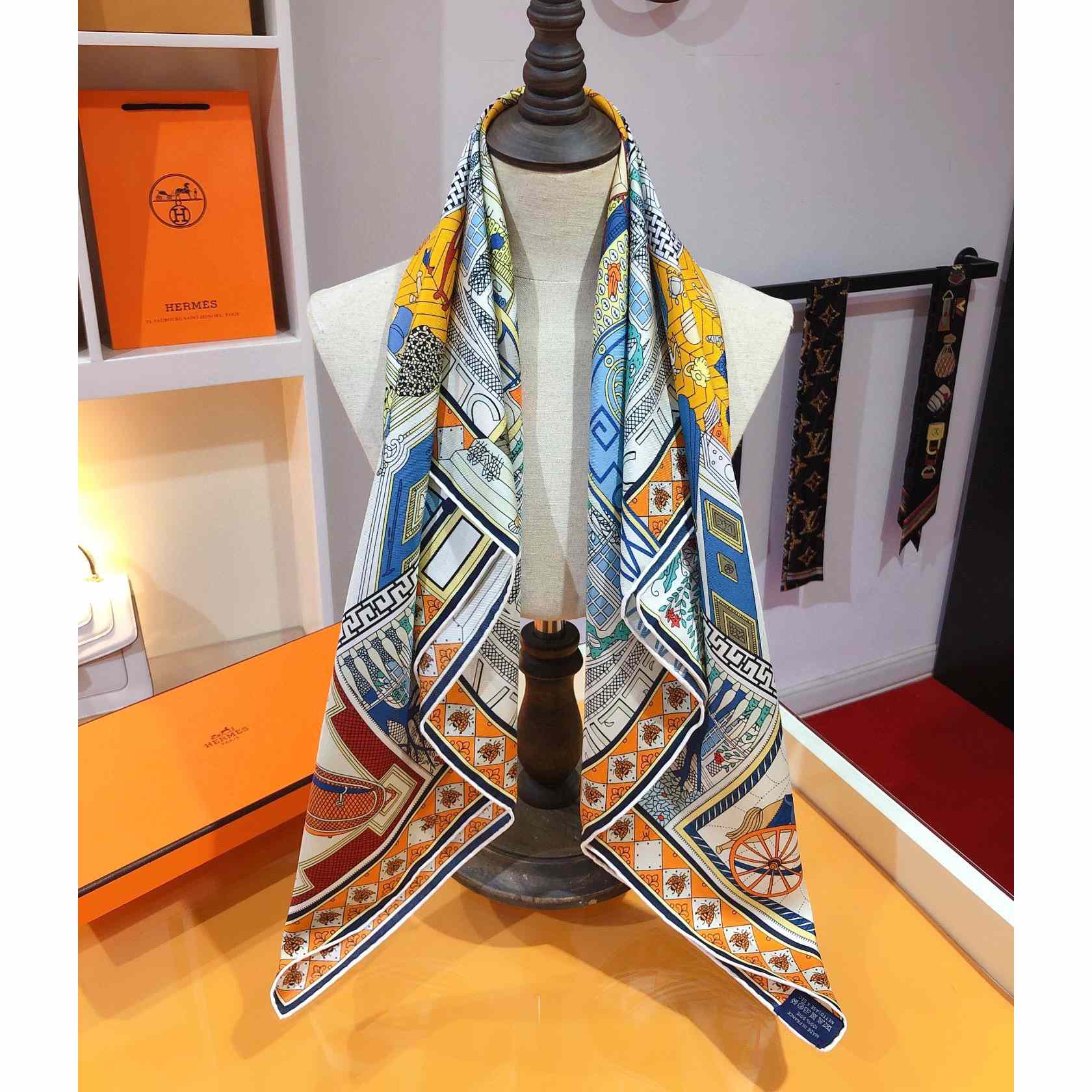 Hermes Objets De Curiosite Scarf 90 - EUR FASHION