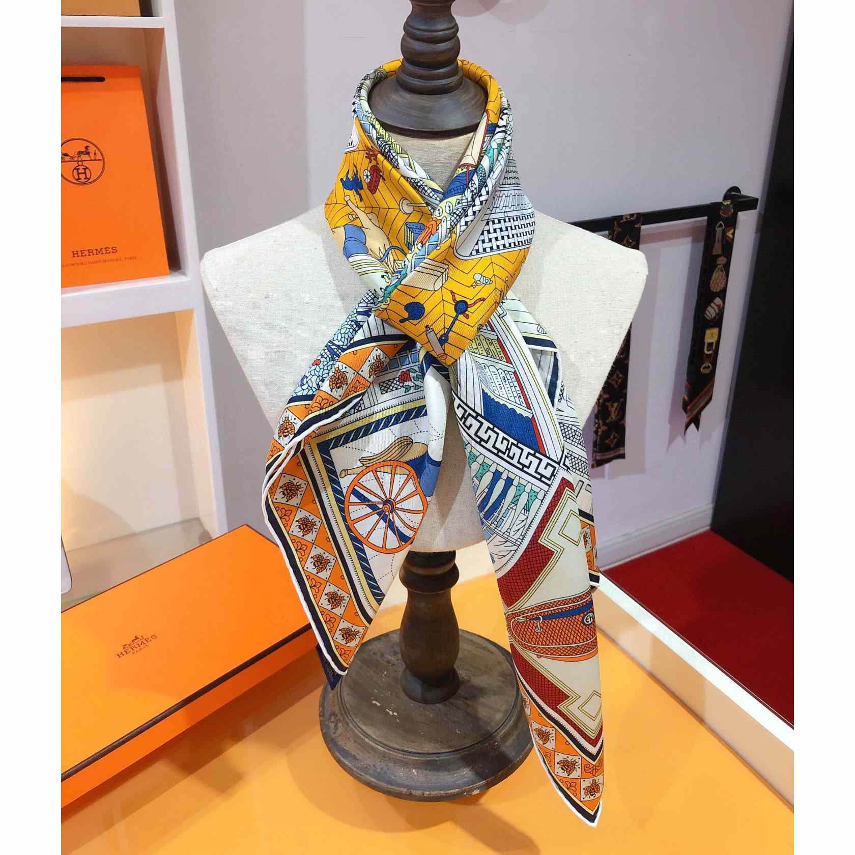 Hermes Objets De Curiosite Scarf 90 - EUR FASHION