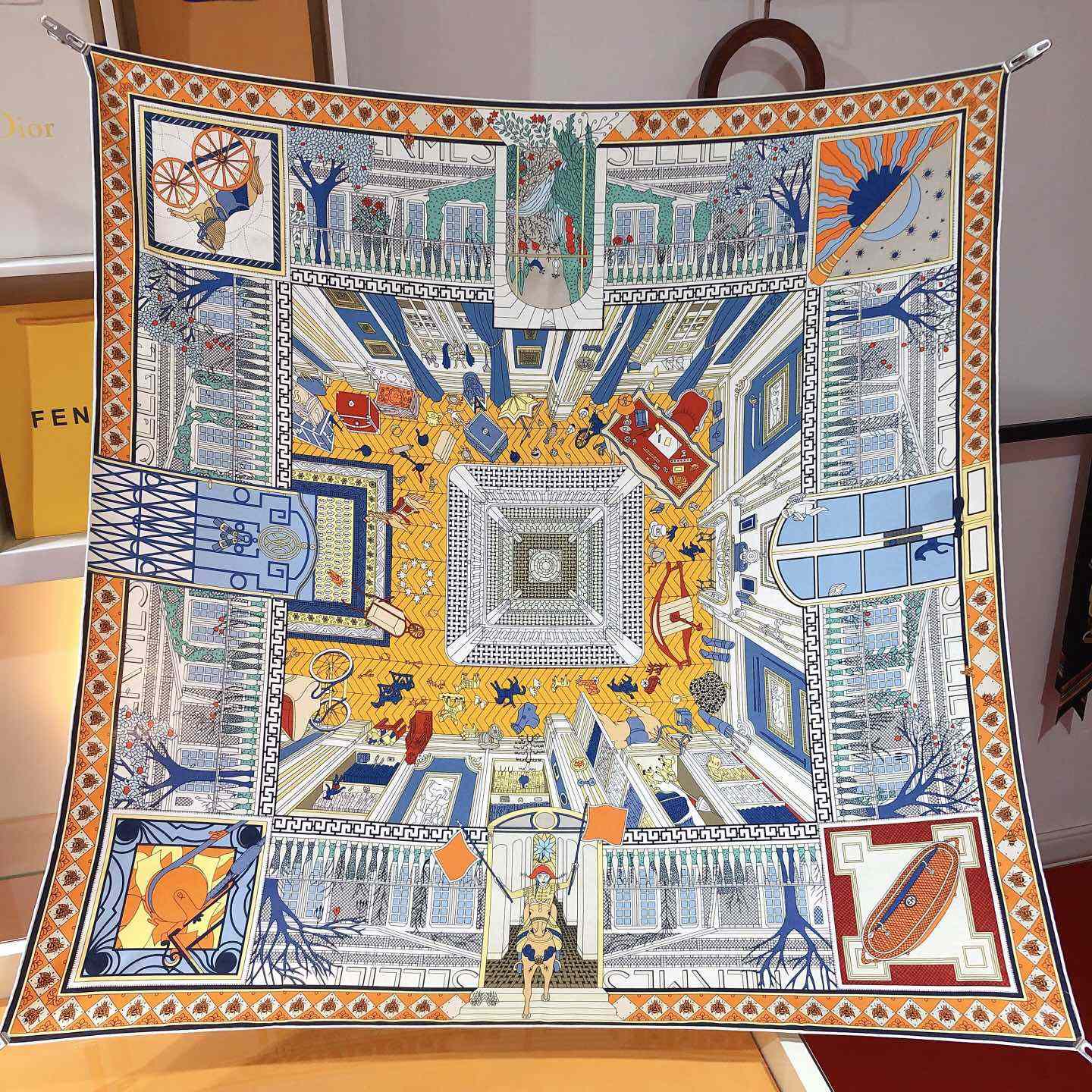 Hermes Objets De Curiosite Scarf 90 - EUR FASHION