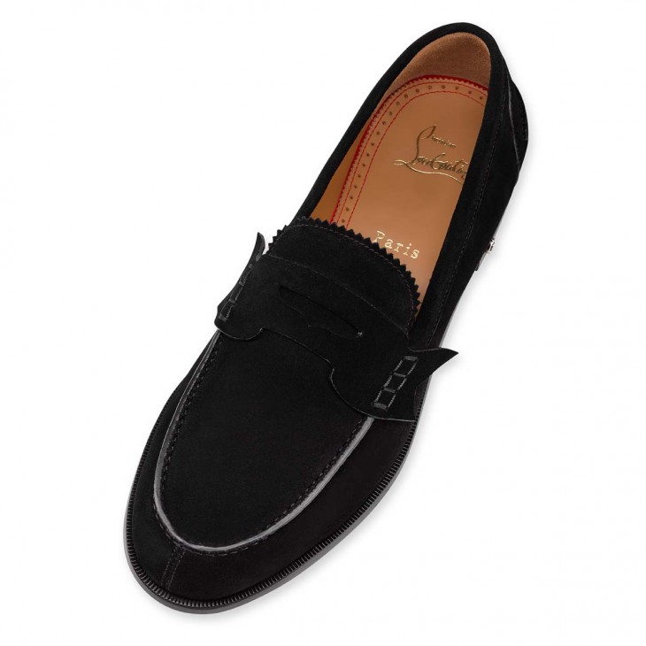 Christian Louboutin No Penny Loafers - Calf Leather - Black - EUR FASHION