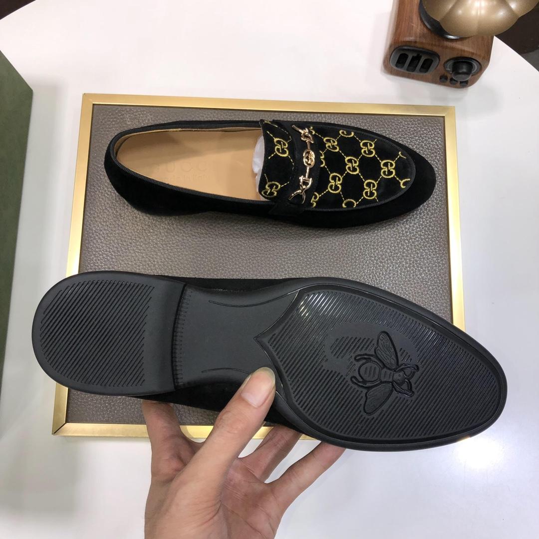 Gucci Jordaan GG Velvet Loafer - EUR FASHION