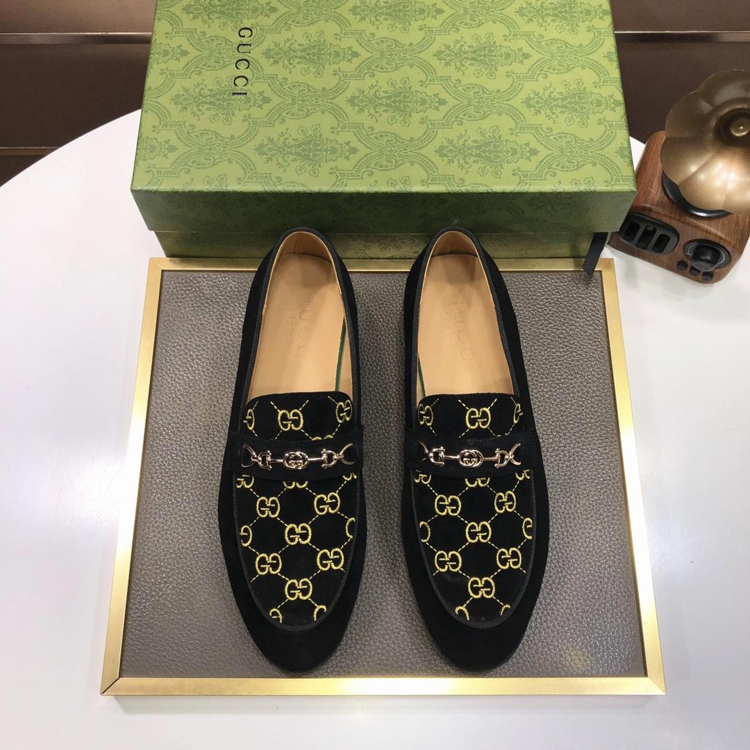 Gucci Jordaan GG Velvet Loafer - EUR FASHION