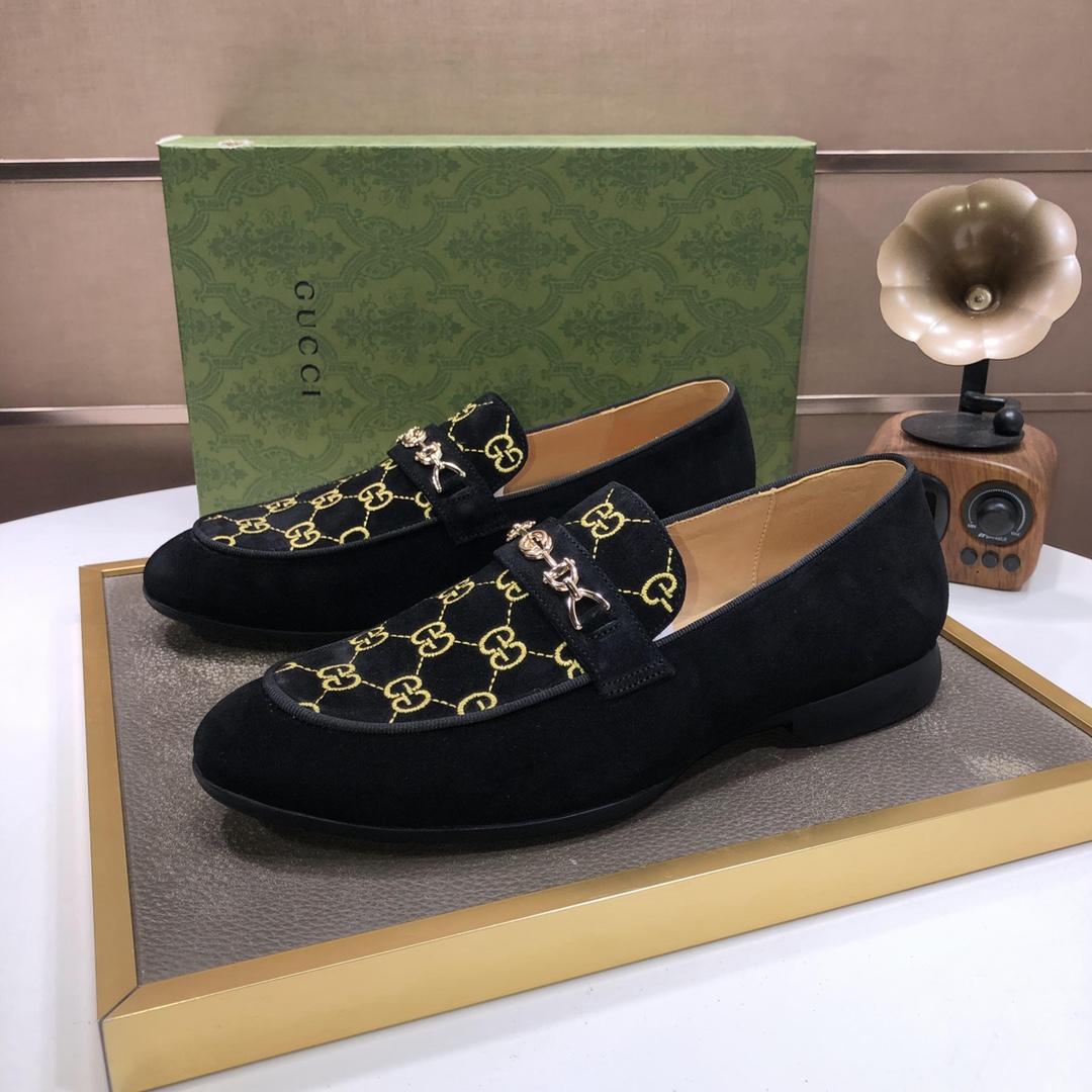 Gucci Jordaan GG Velvet Loafer - EUR FASHION