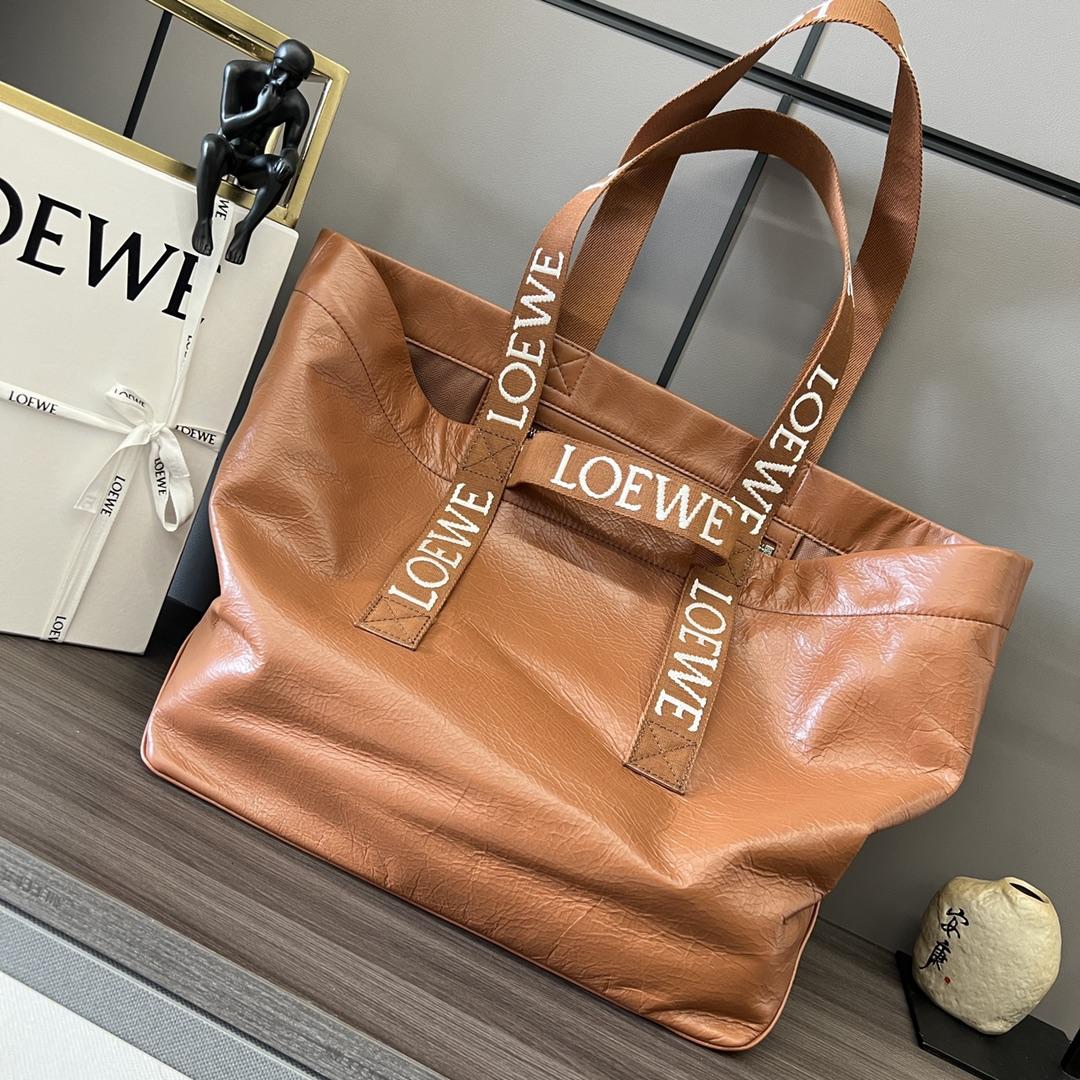 Loewe Fold Shopper In Paper Calfskin - EUR FASHION