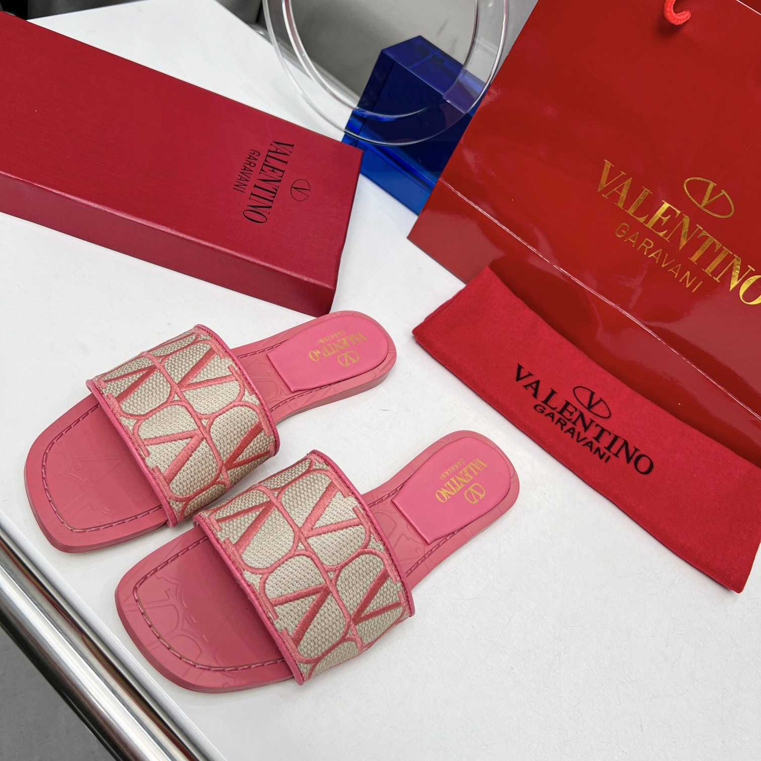 Valenti  Toile Iconographe Slide Sandal  - EUR FASHION