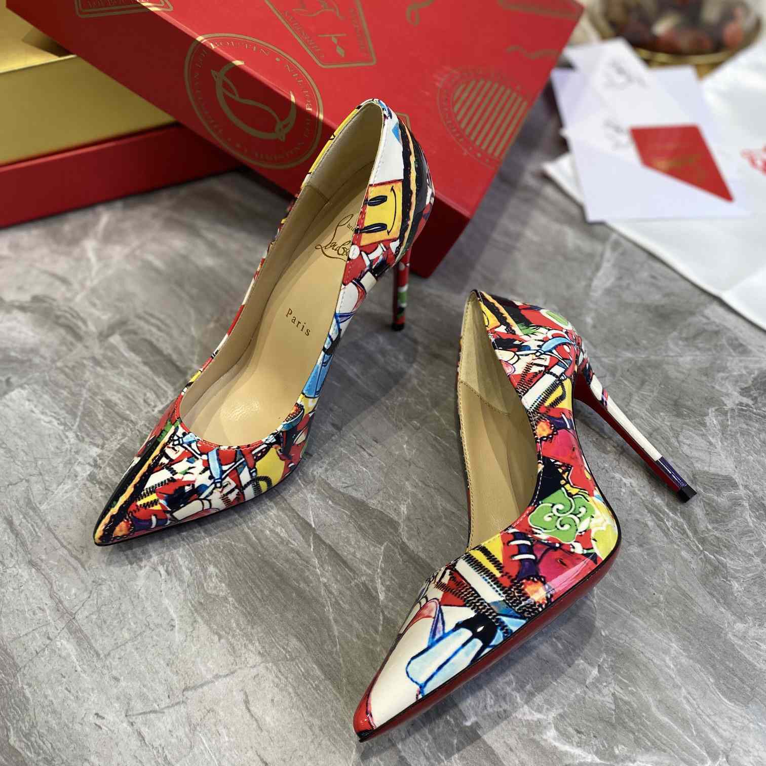 Christian Louboutin Pigalle Follies Print Pumps - EUR FASHION