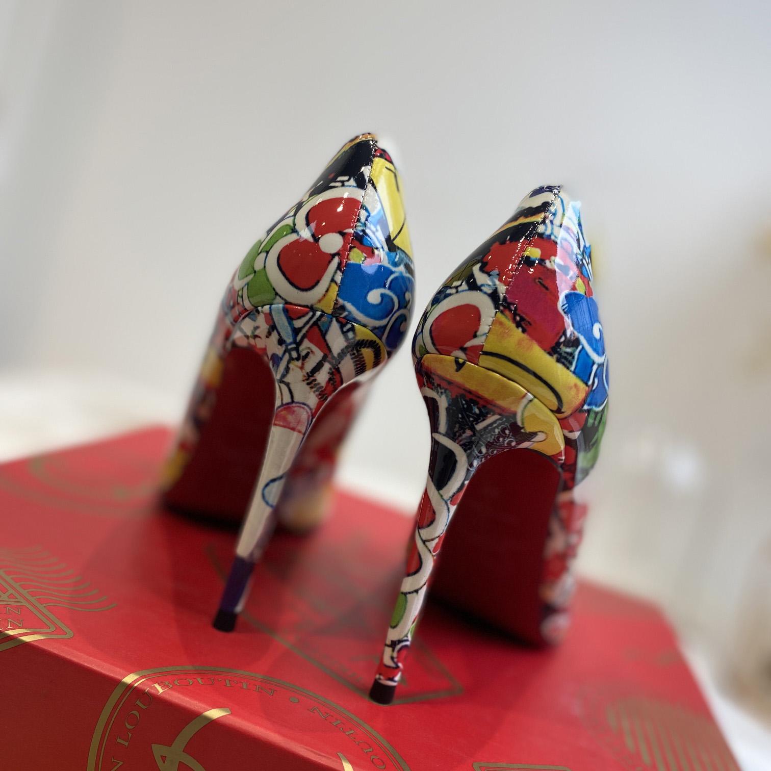 Christian Louboutin Pigalle Follies Print Pumps - EUR FASHION