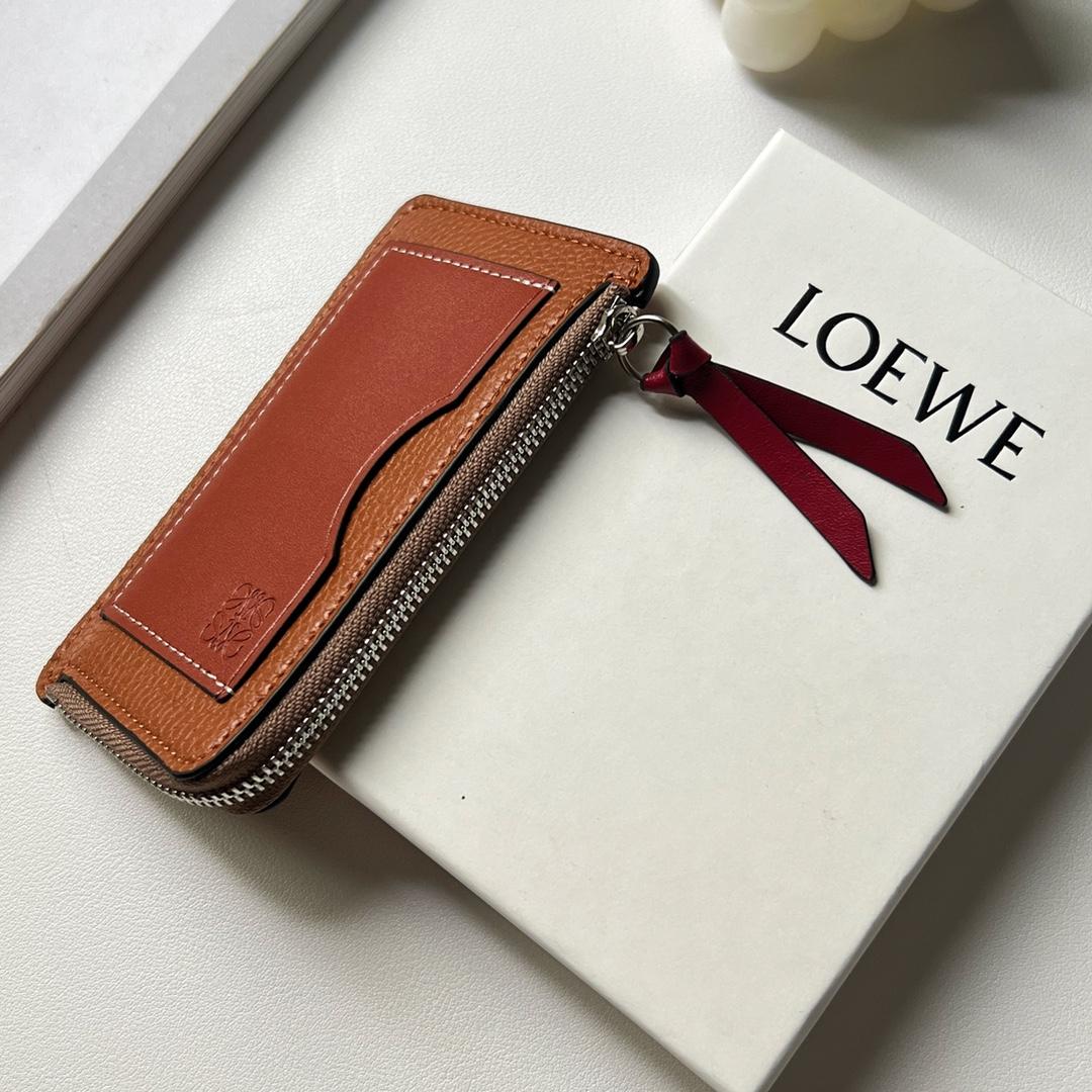 Loewe Coin Cardholder In Soft Grained Calfskin - EUR FASHION