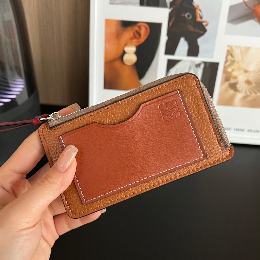 Loewe Coin Cardholder In Soft Grained Calfskin - EUR FASHION