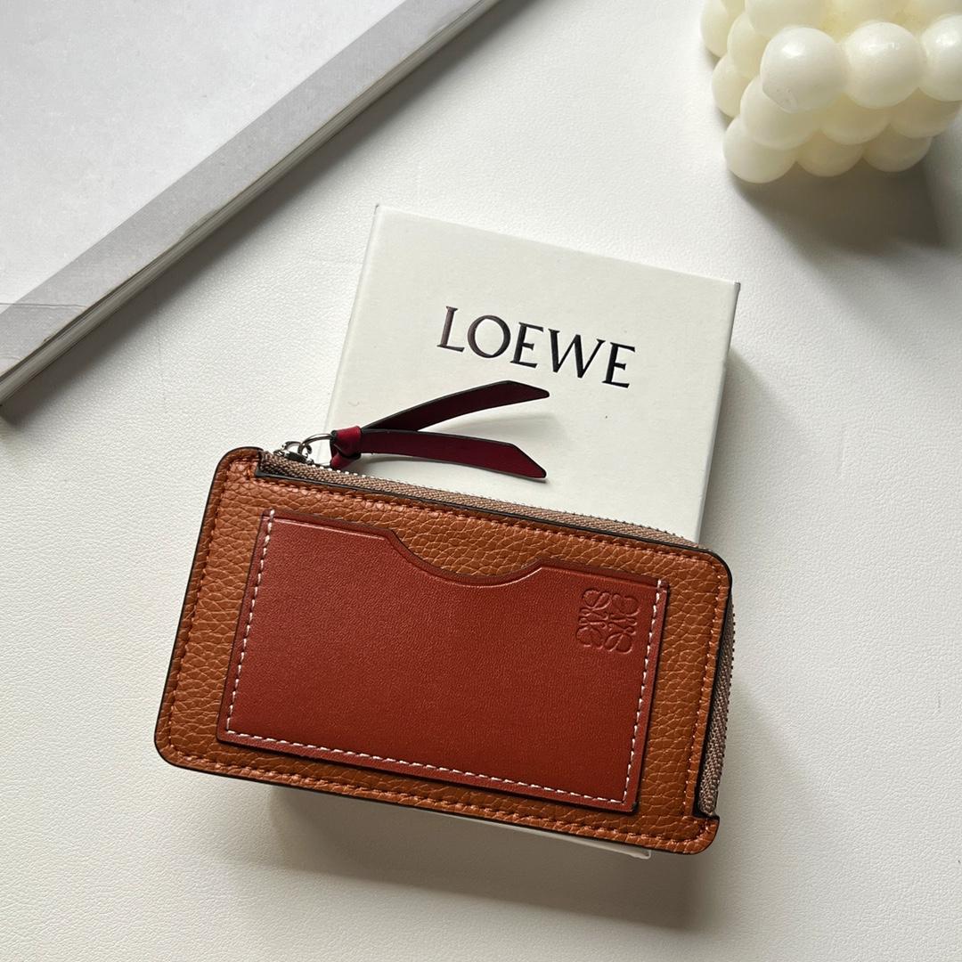 Loewe Coin Cardholder In Soft Grained Calfskin - EUR FASHION