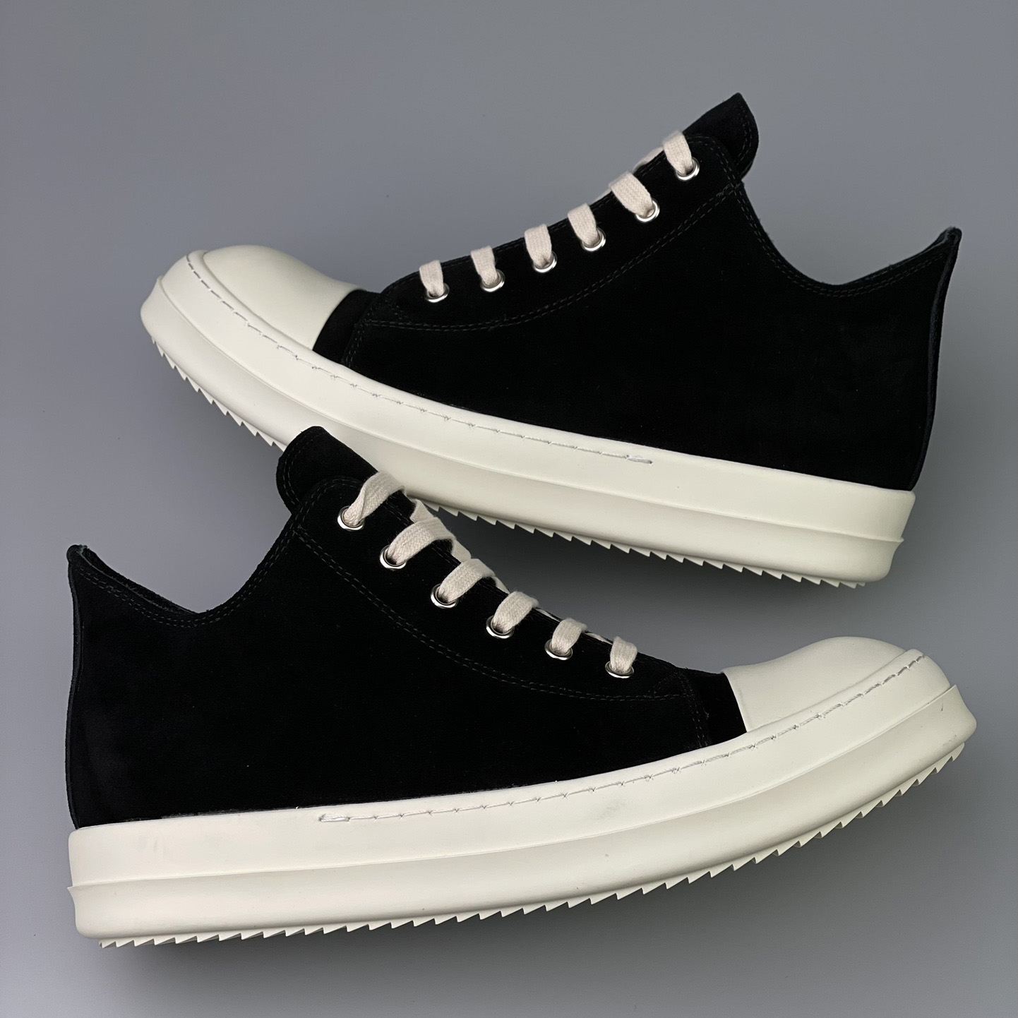 Rick Owens  Leather Low Sneakers - EUR FASHION