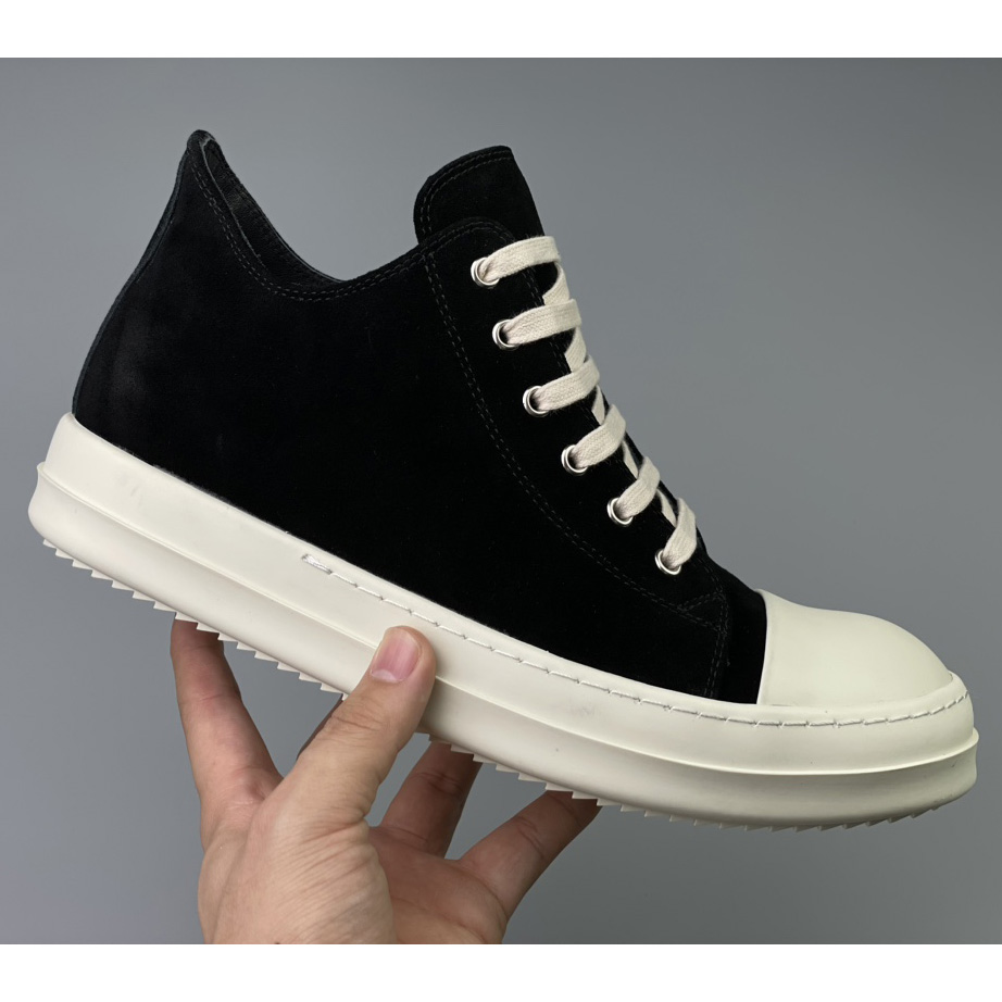 Rick Owens  Leather Low Sneakers - EUR FASHION