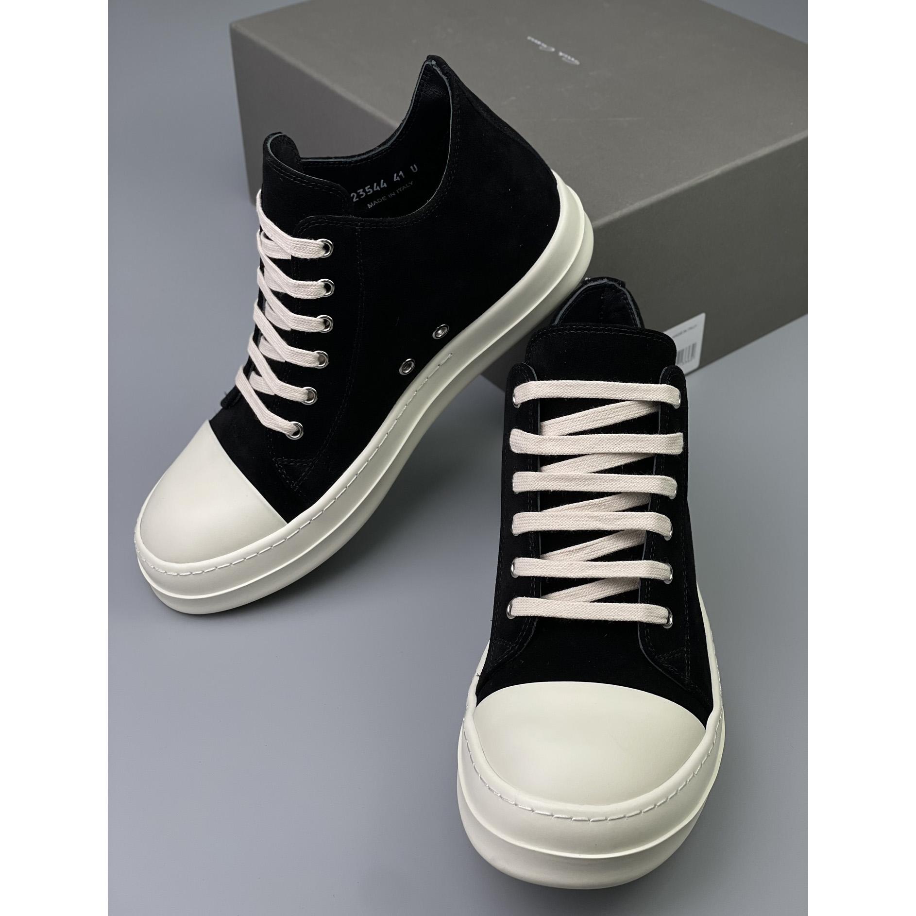 Rick Owens  Leather Low Sneakers - EUR FASHION