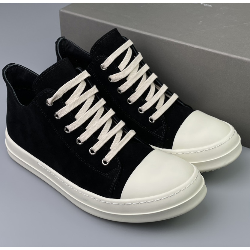 Rick Owens  Leather Low Sneakers - EUR FASHION