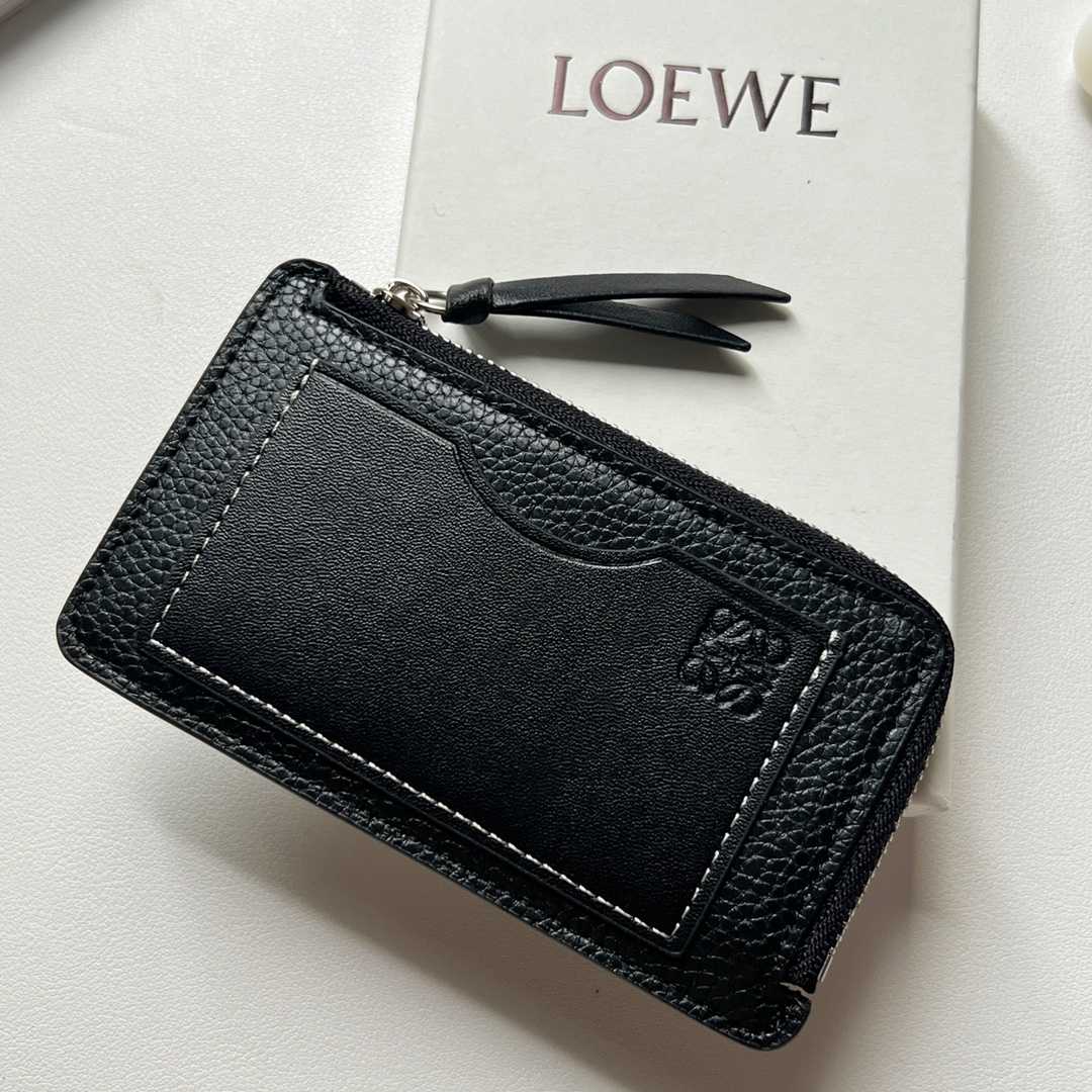 Loewe Coin Cardholder In Soft Grained Calfskin - EUR FASHION