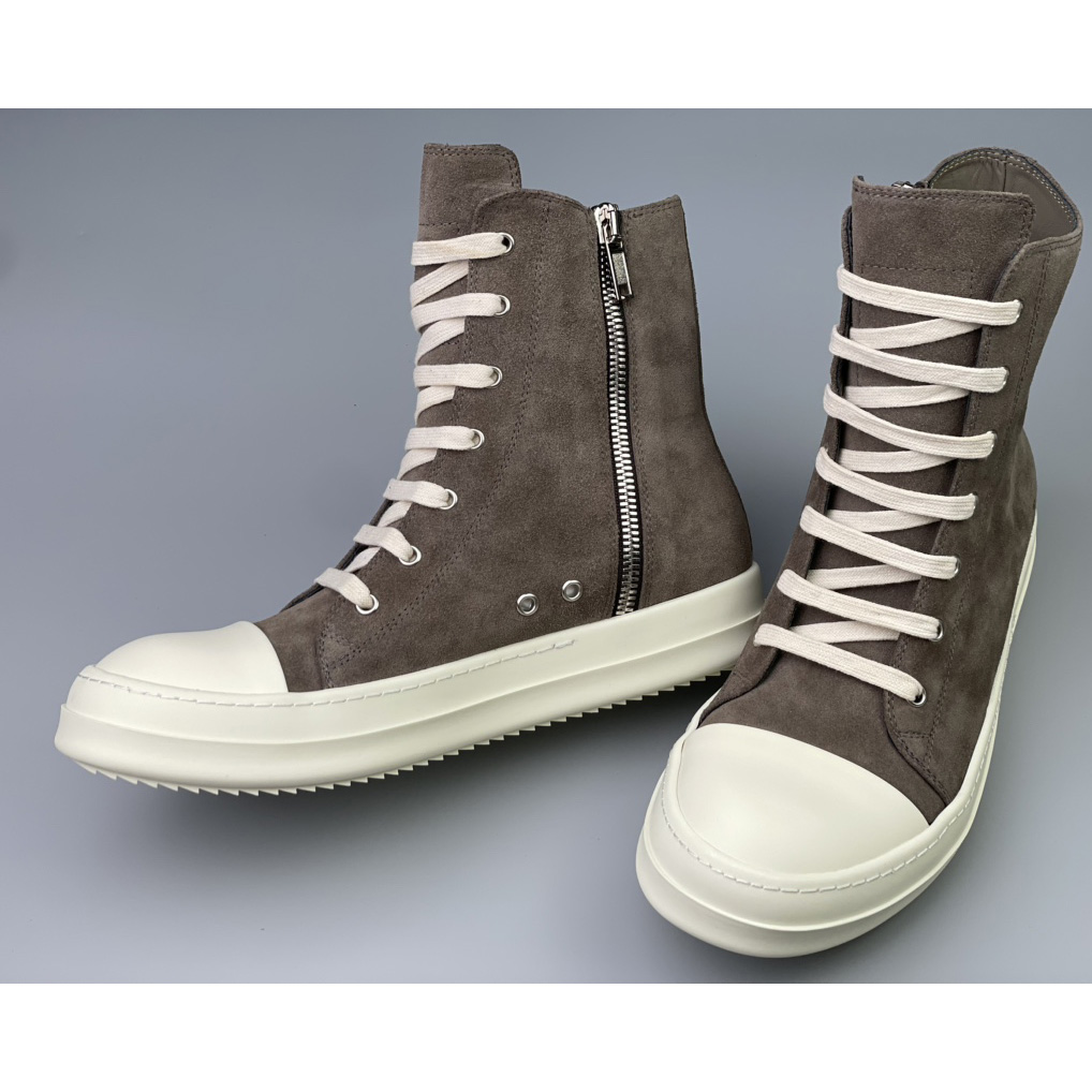 Rick Owens Strobe High-Top Sneakers - EUR FASHION