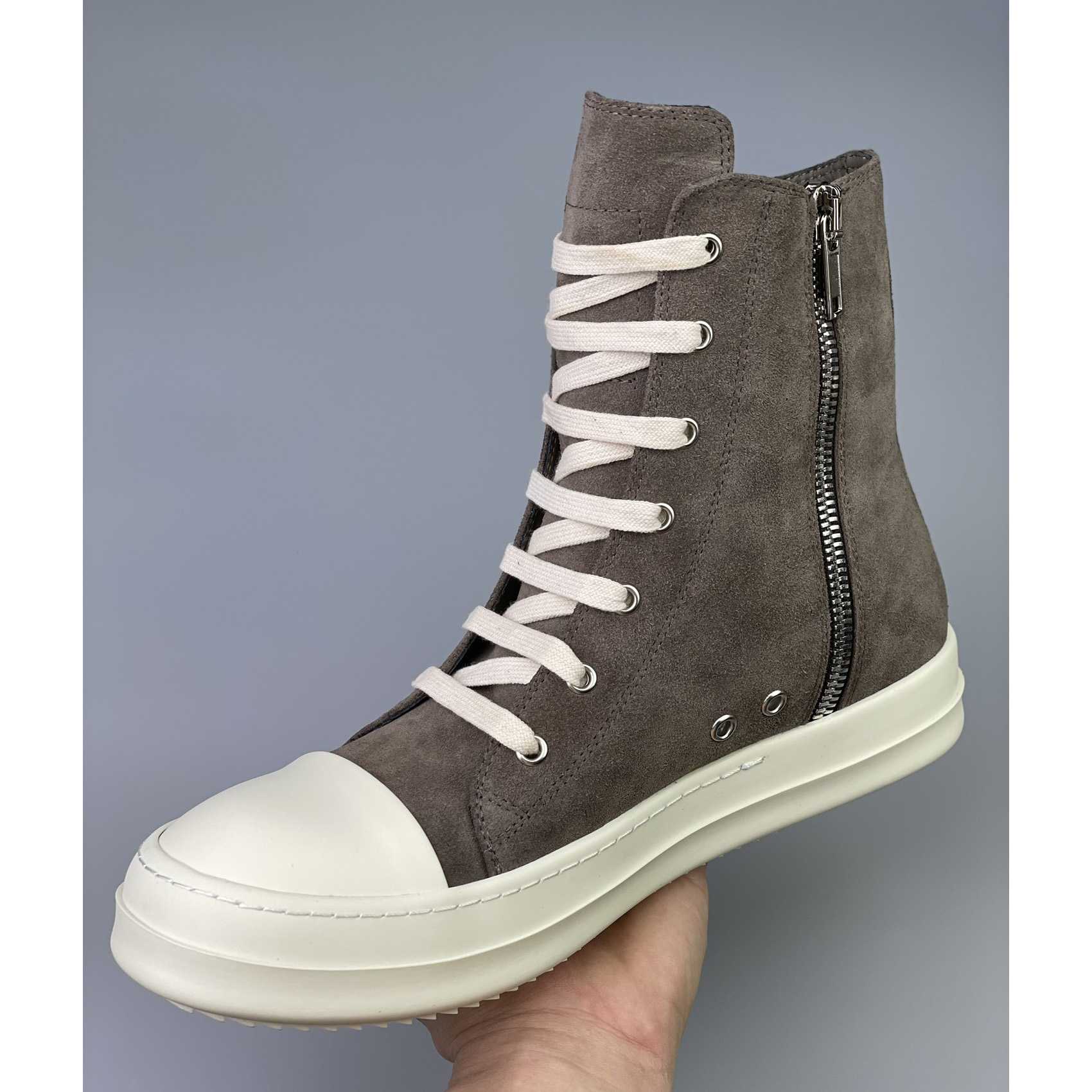 Rick Owens Strobe High-Top Sneakers - EUR FASHION