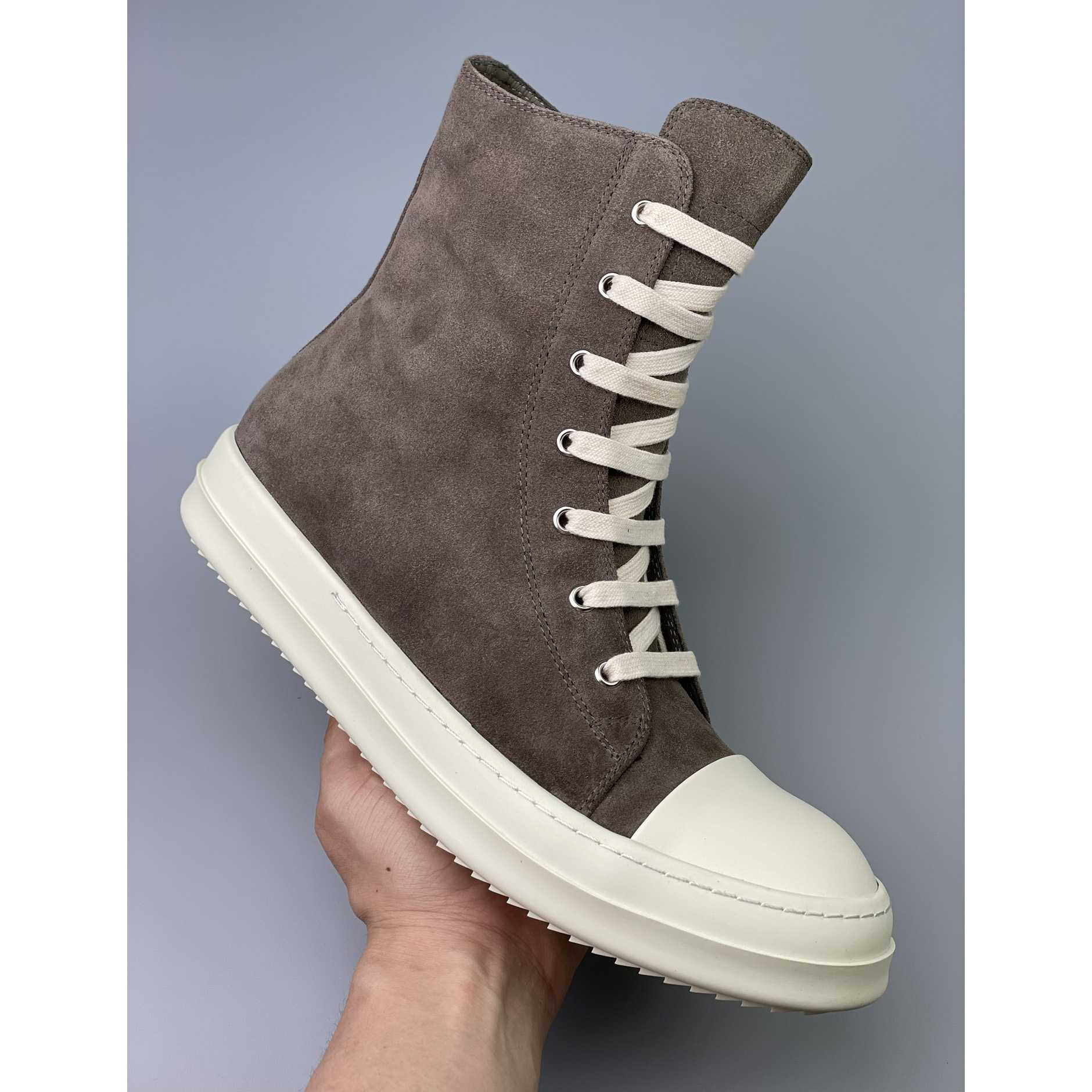 Rick Owens Strobe High-Top Sneakers - EUR FASHION