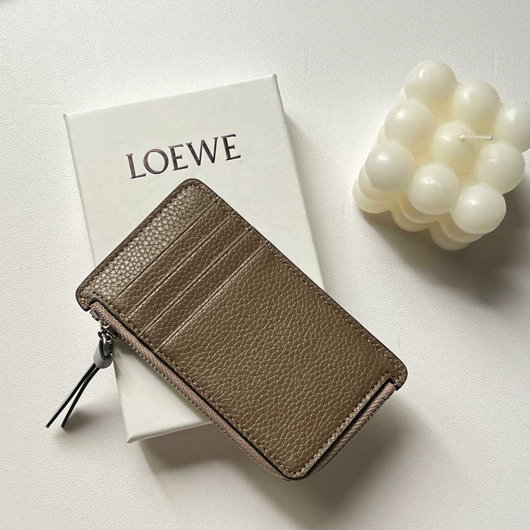 Loewe Coin Cardholder In Soft Grained Calfskin - EUR FASHION