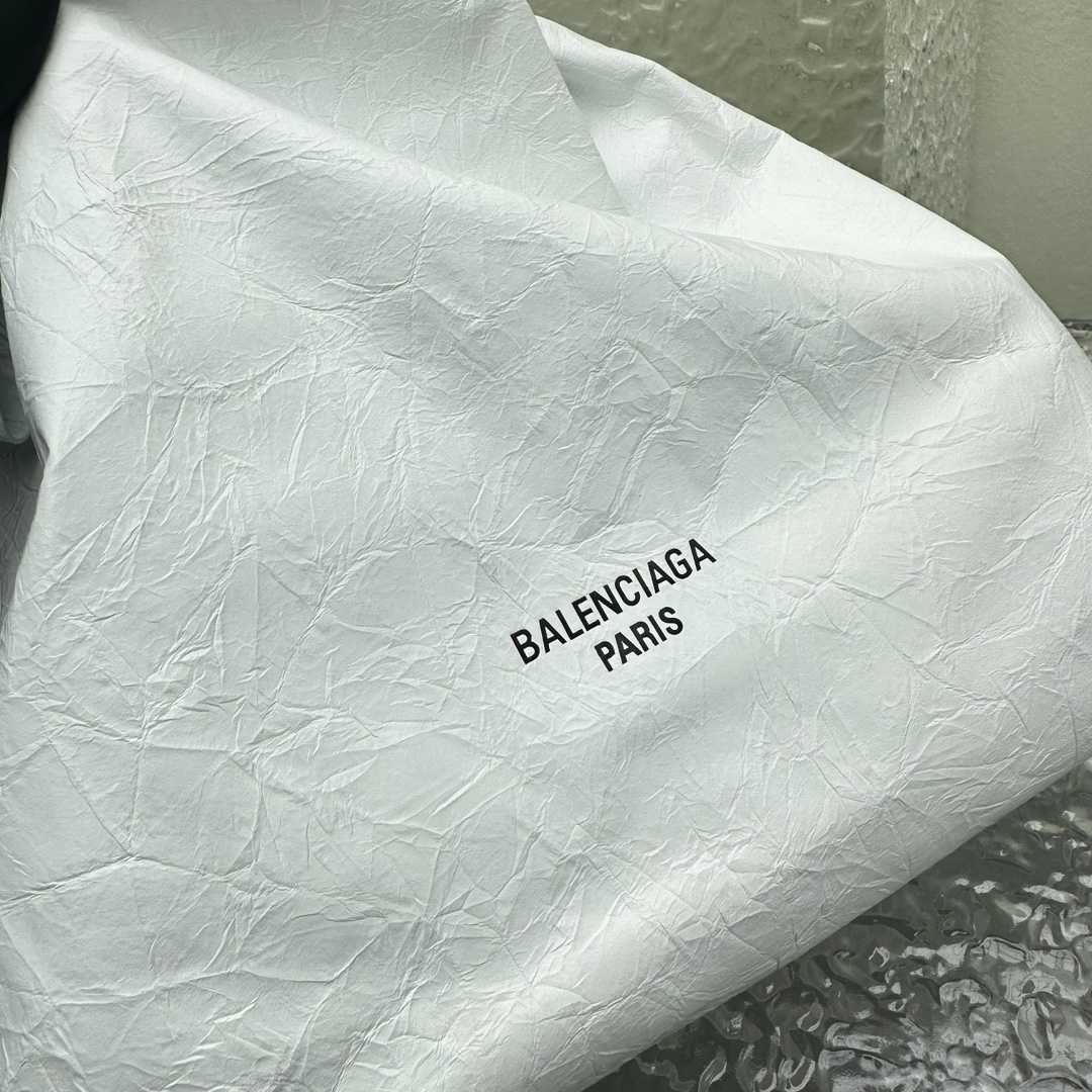 Balenciaga Women's Crush Small Tote Bag In Optic White - EUR FASHION